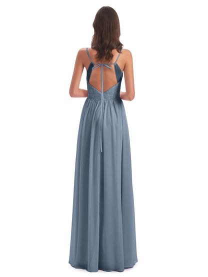 Addison Spaghetti Straps Lace Bridesmaid Dresses