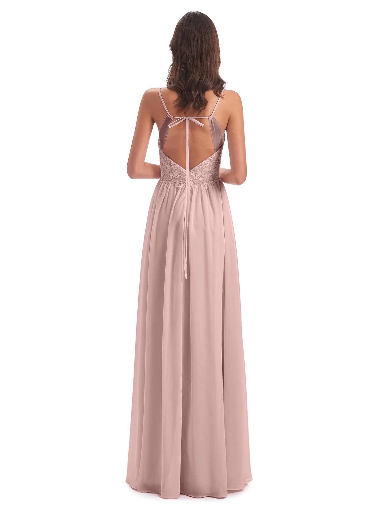 Addison Spaghetti Straps Lace Bridesmaid Dresses