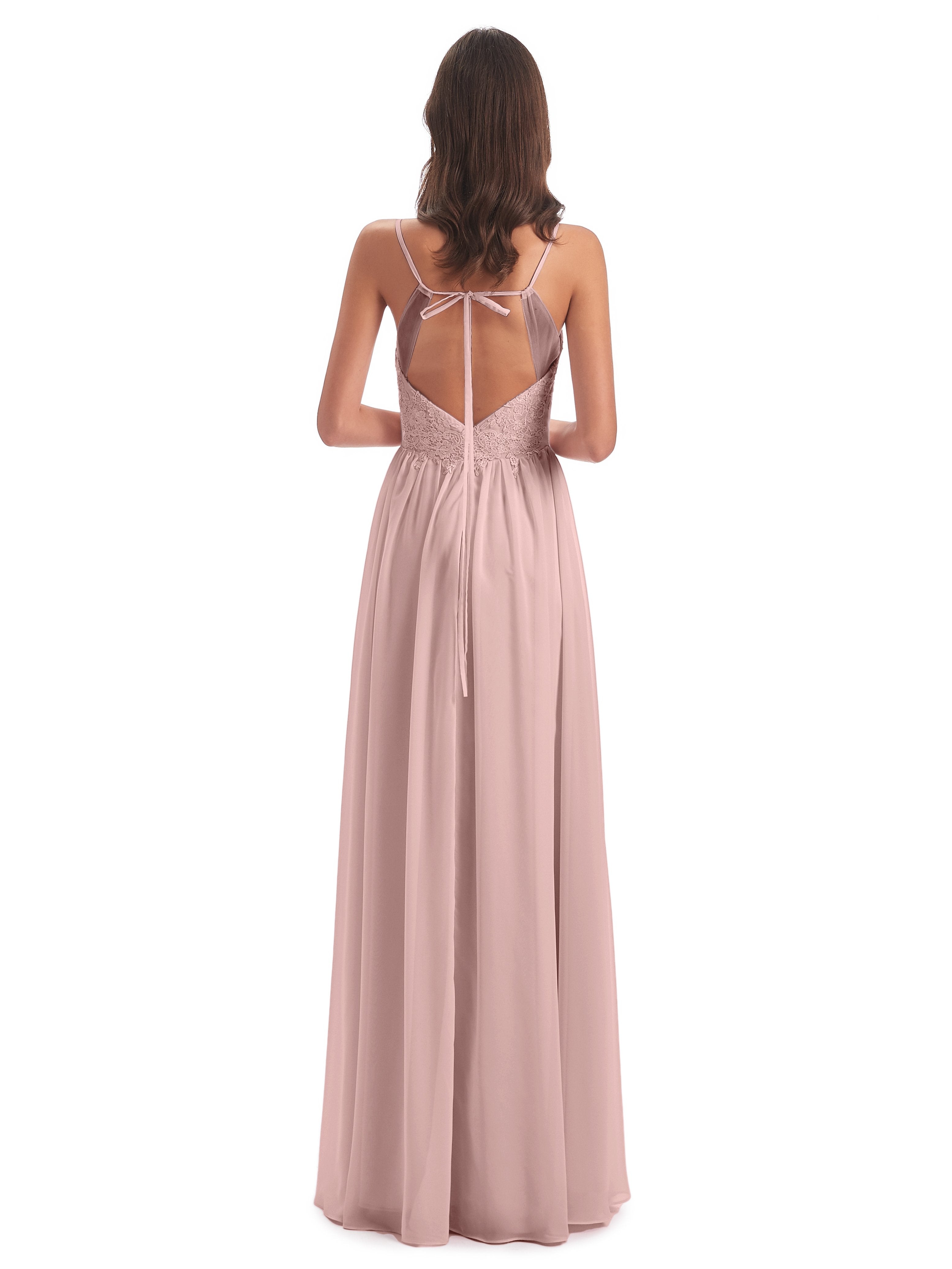 Addison Spaghetti Straps Lace Bridesmaid Dresses