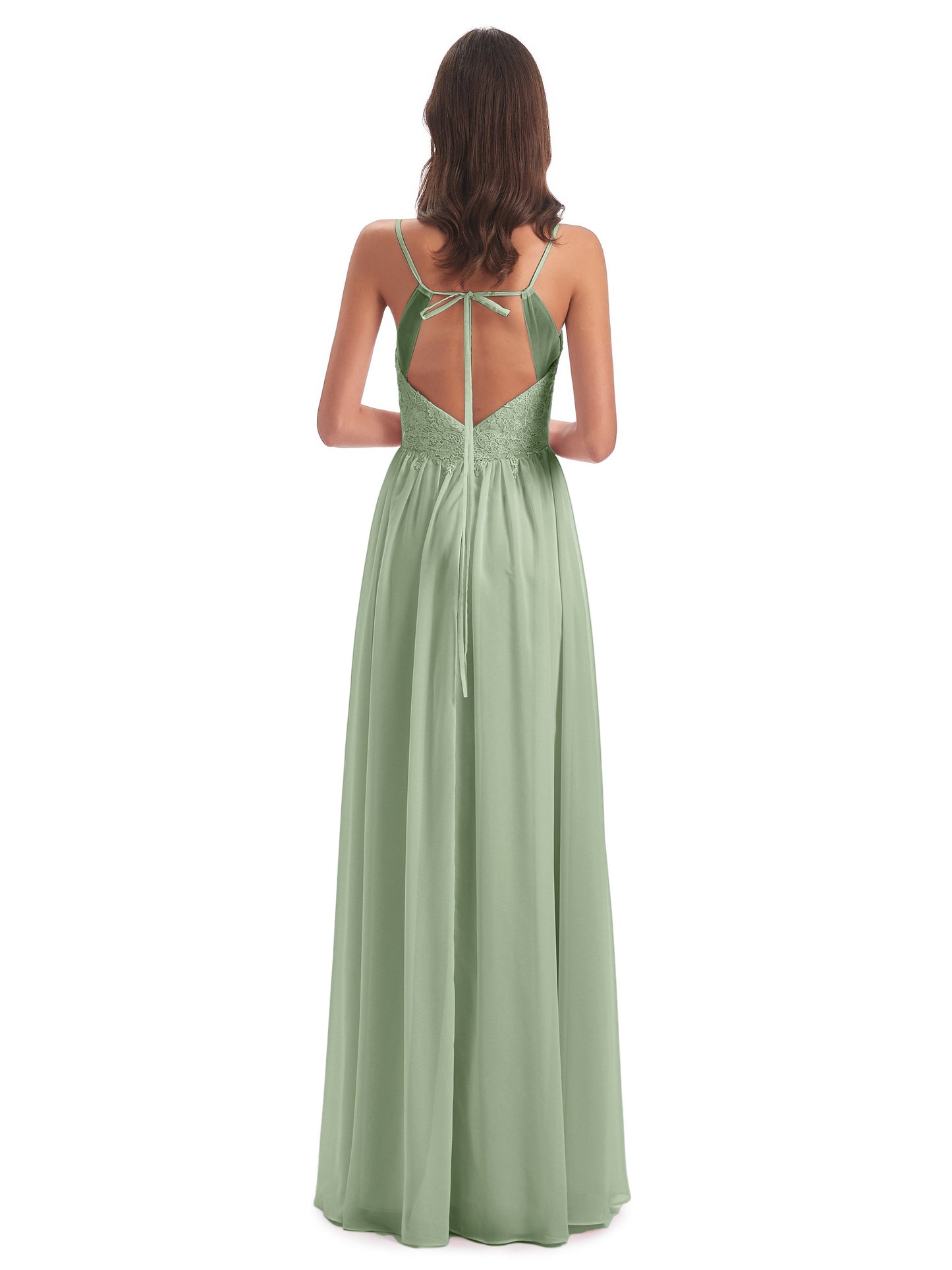 Addison Spaghetti Straps Lace Bridesmaid Dresses