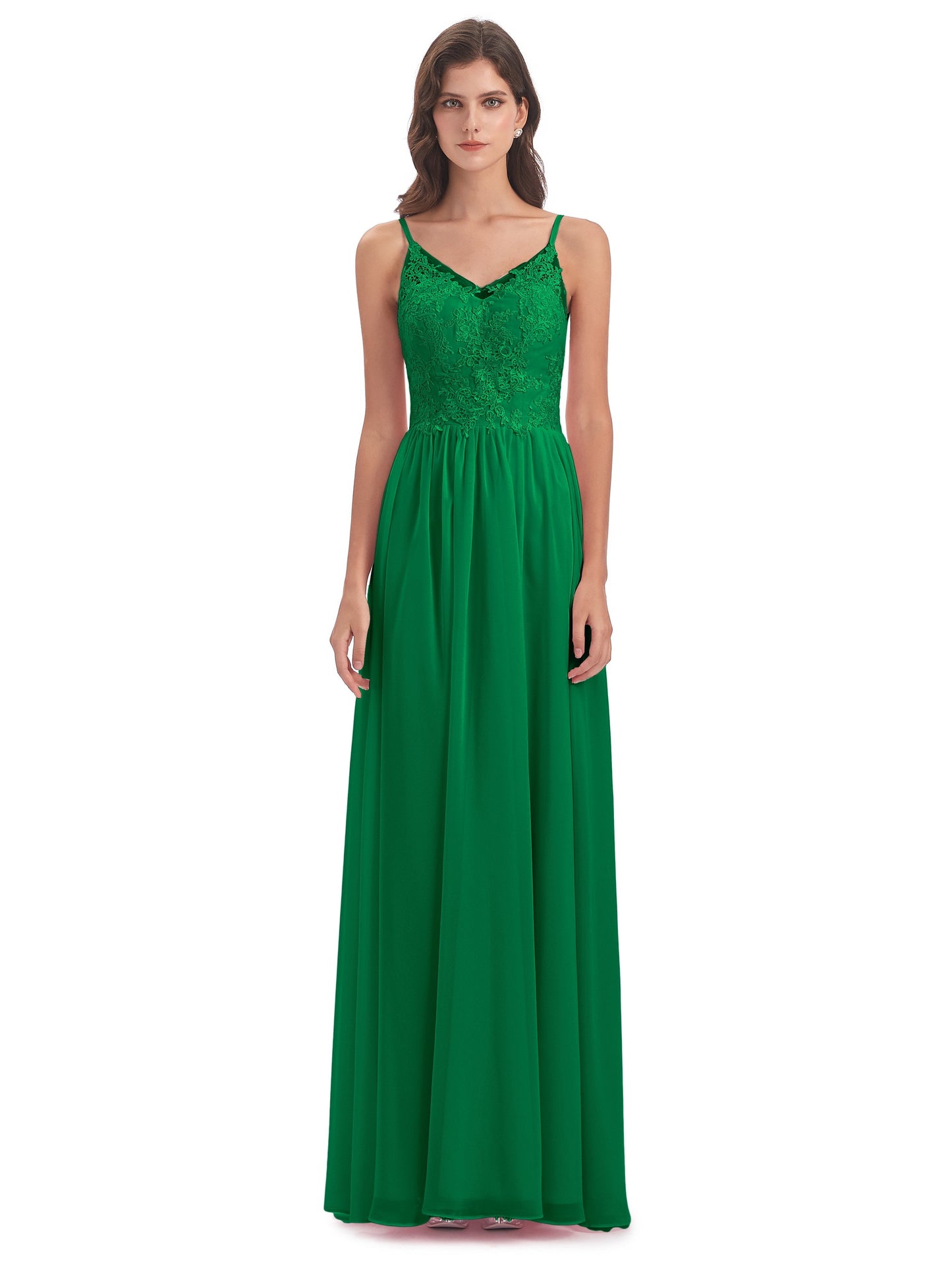 Addison Spaghetti Straps Lace Bridesmaid Dresses