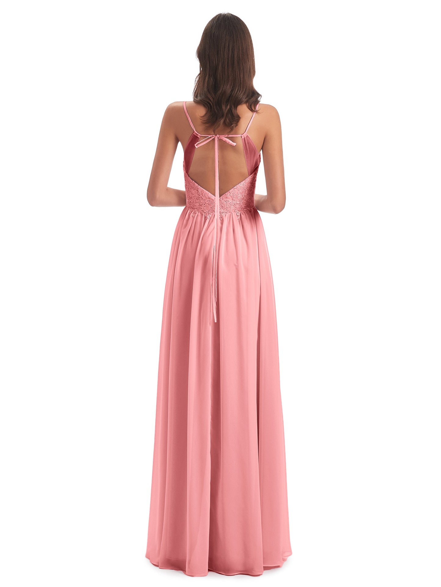 Addison Spaghetti Straps Lace Bridesmaid Dresses