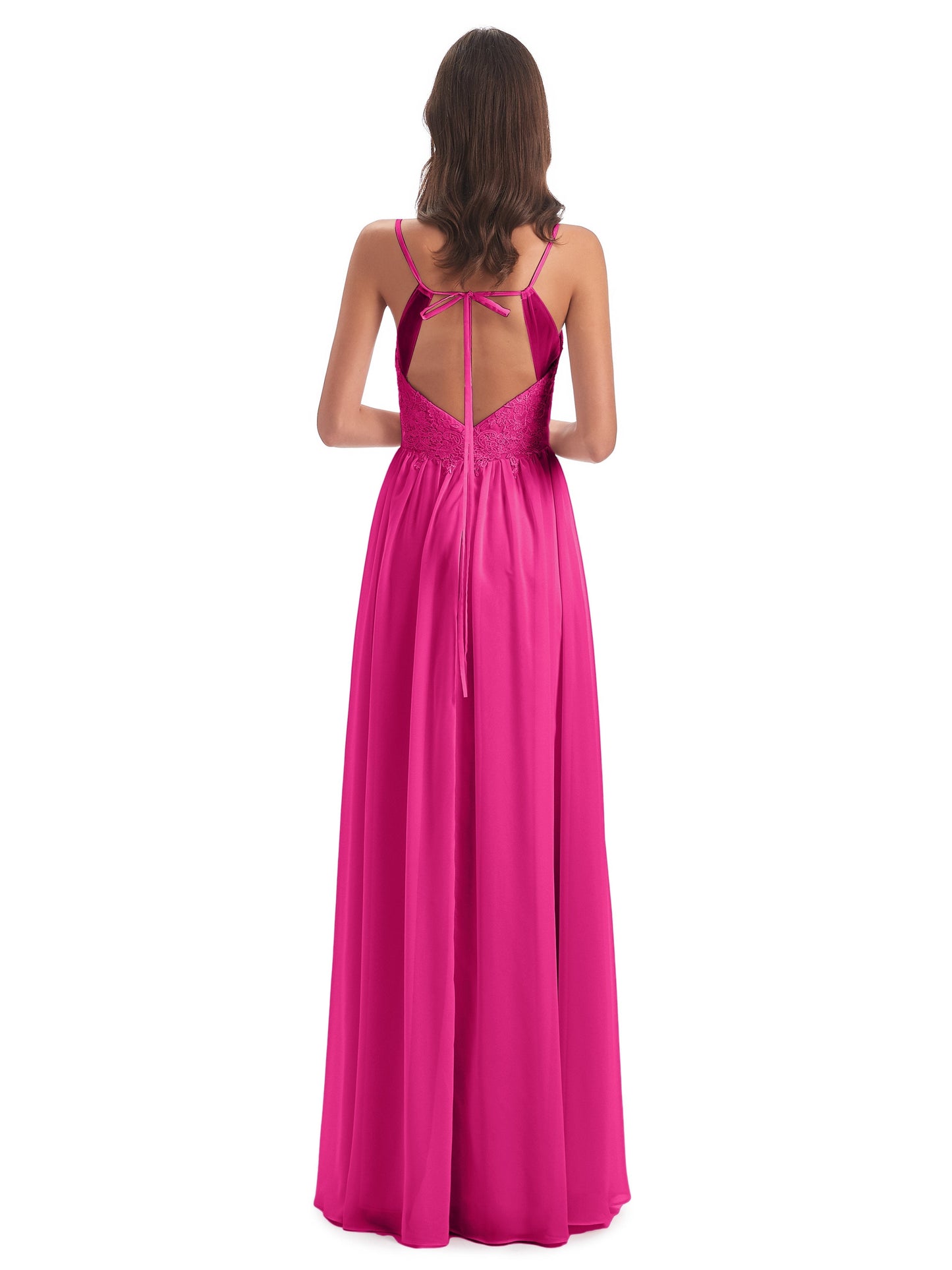 Addison Spaghetti Straps Lace Bridesmaid Dresses