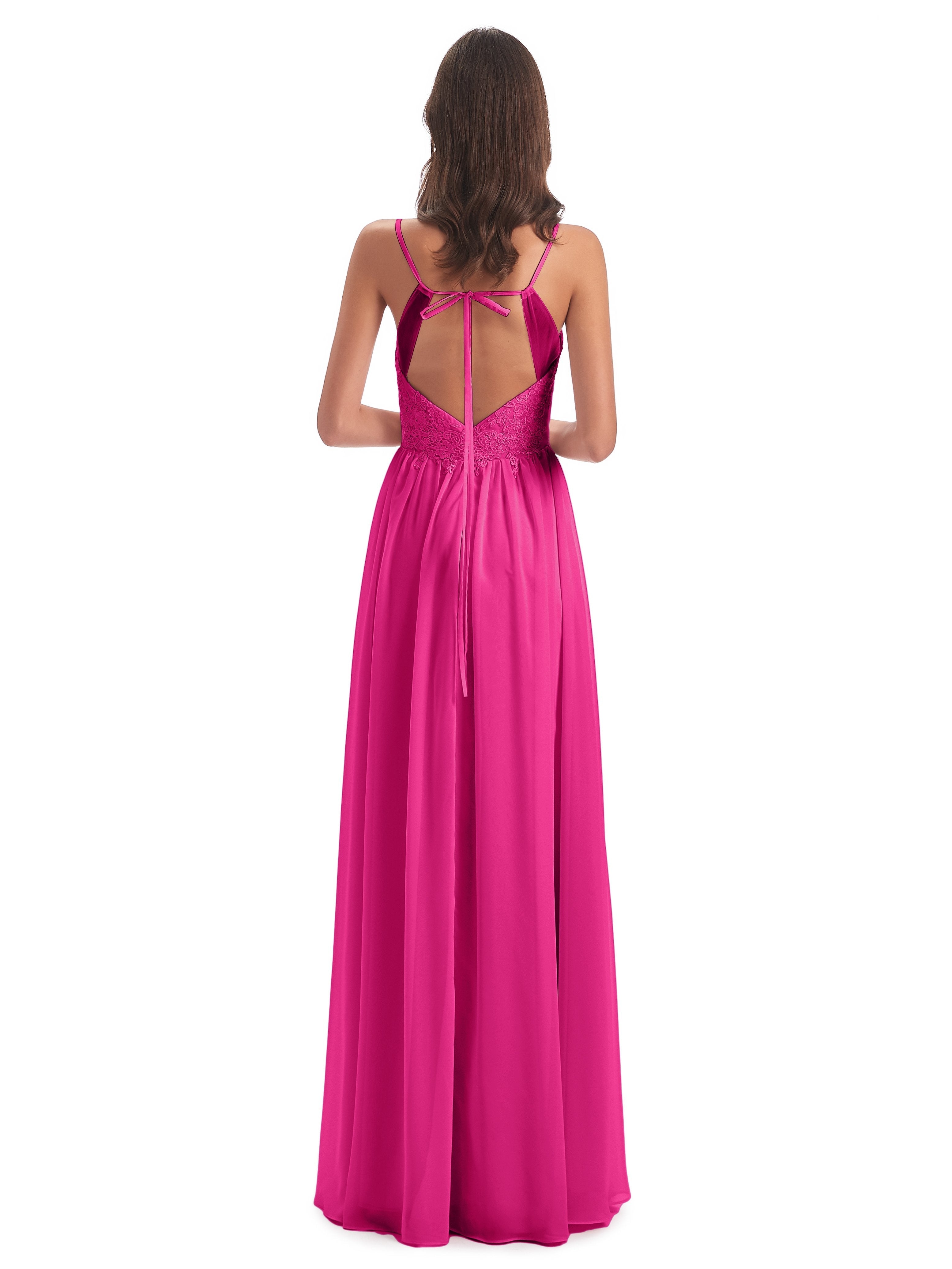Addison Spaghetti Straps Lace Bridesmaid Dresses