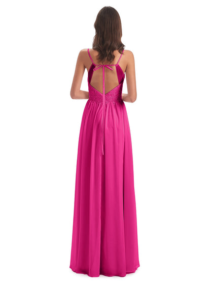 Addison Spaghetti Straps Lace Bridesmaid Dresses