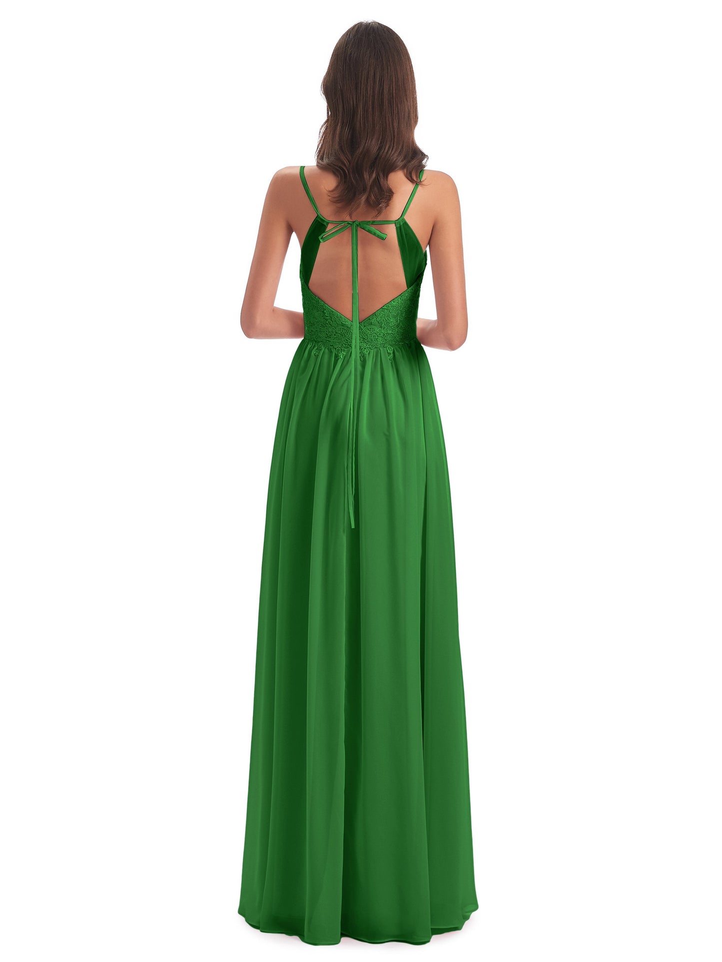 Addison Spaghetti Straps Lace Bridesmaid Dresses