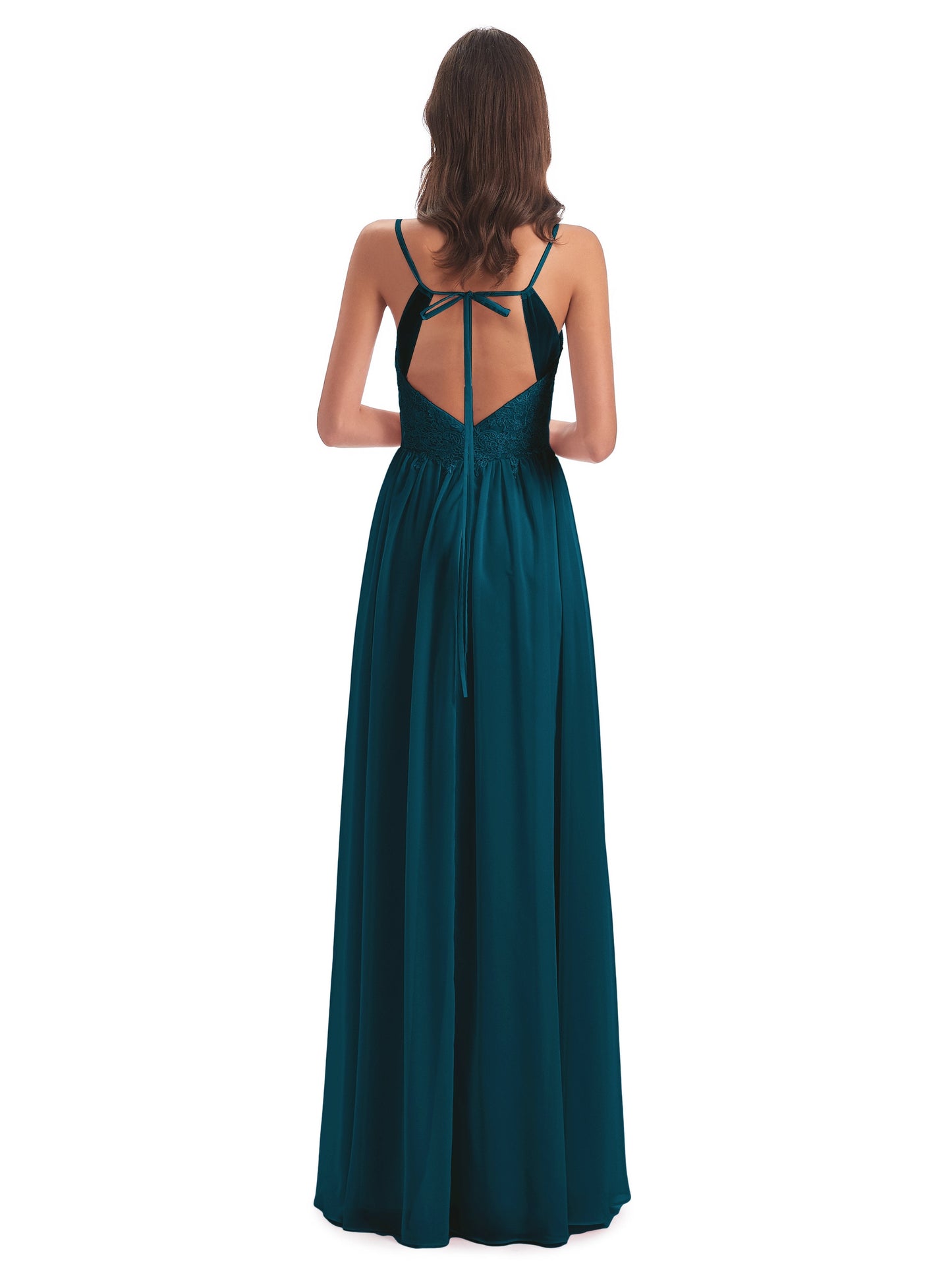 Addison Spaghetti Straps Lace Bridesmaid Dresses