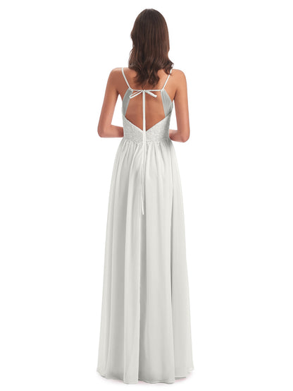 Addison Spaghetti Straps Lace Bridesmaid Dresses
