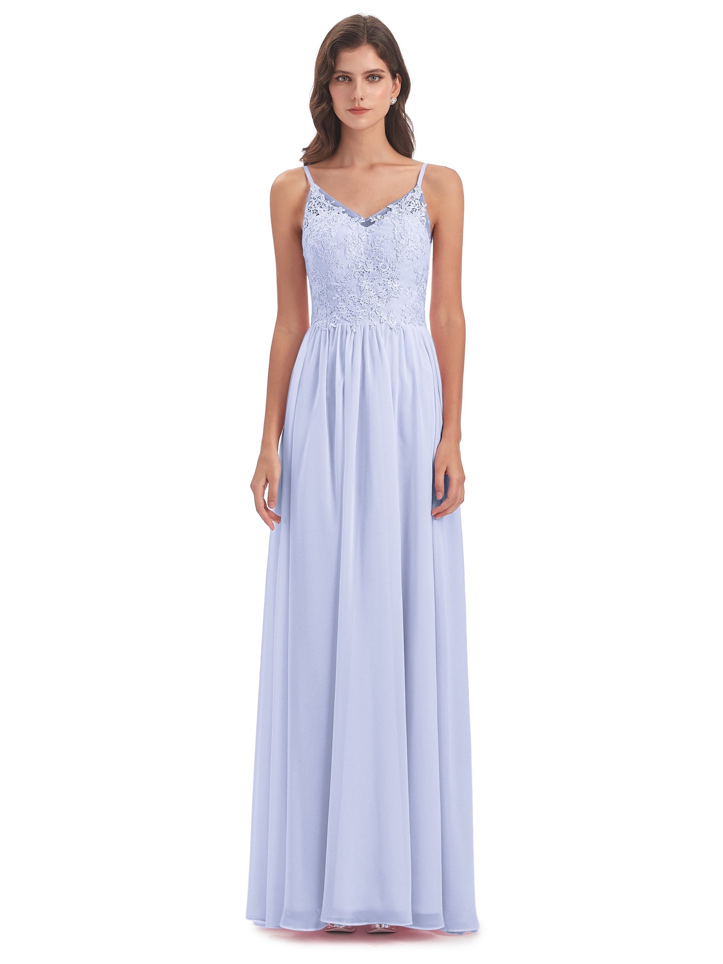 Addison Spaghetti Straps Lace Bridesmaid Dresses