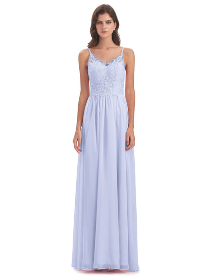 Addison Spaghetti Straps Lace Bridesmaid Dresses