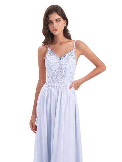 Addison Spaghetti Straps Lace Bridesmaid Dresses