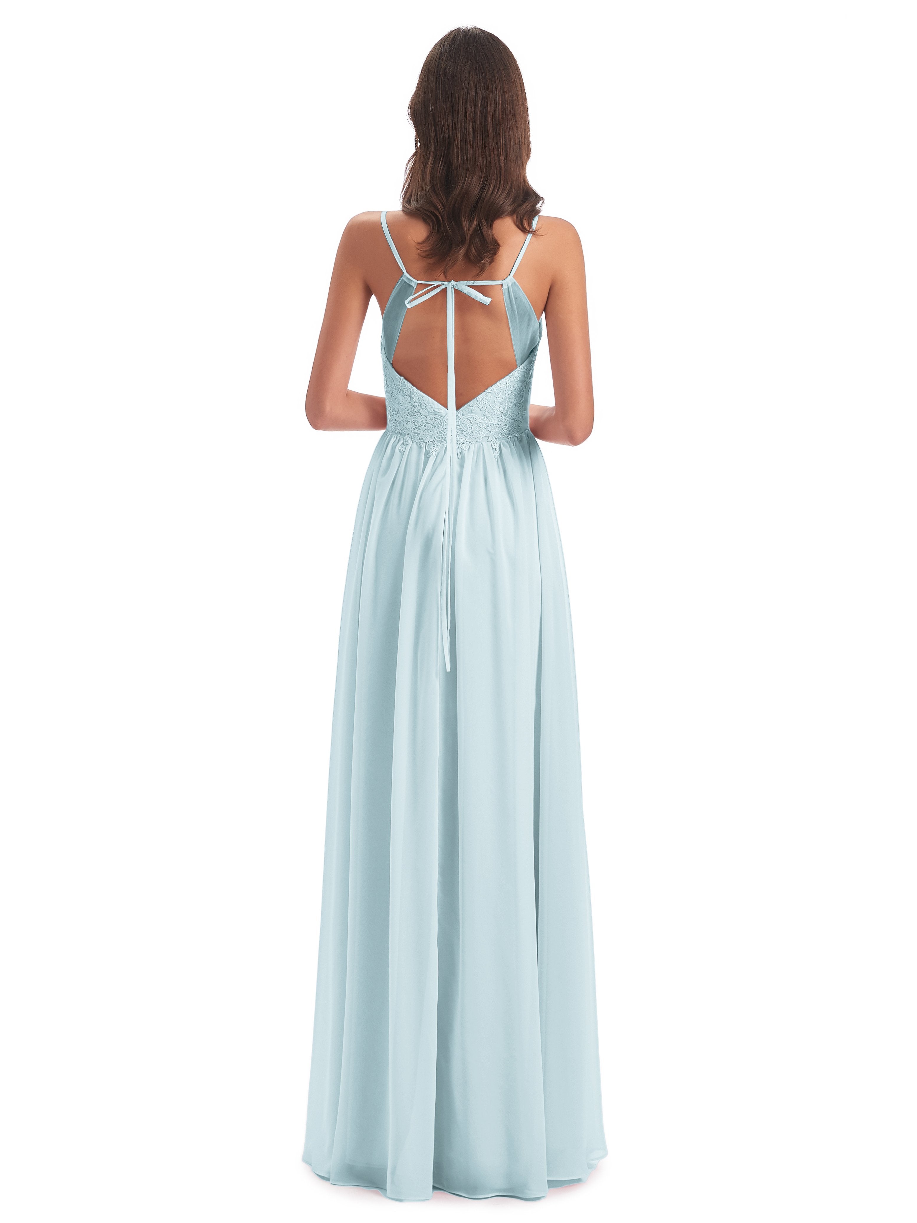 Addison Spaghetti Straps Lace Bridesmaid Dresses