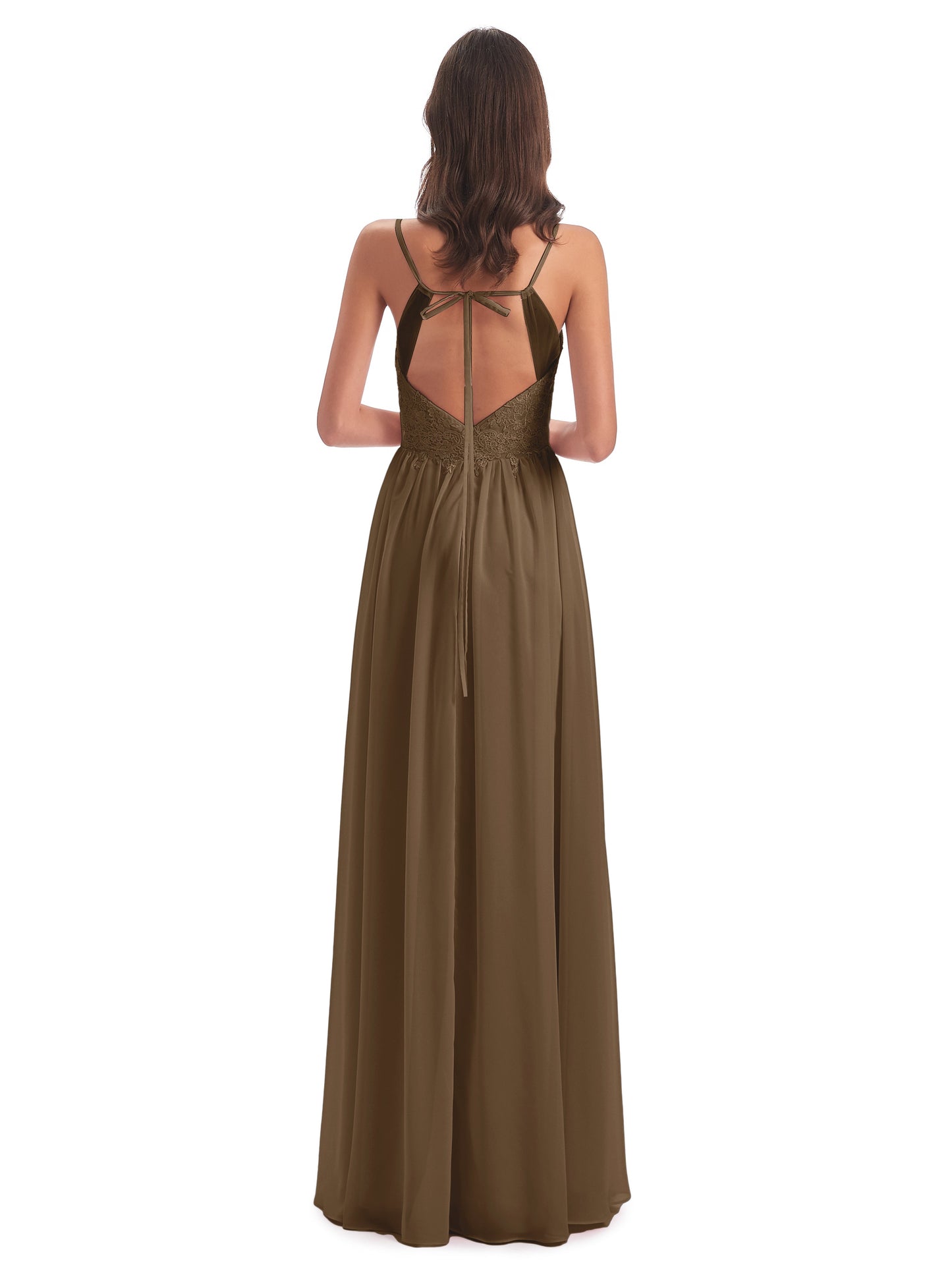 Addison Spaghetti Straps Lace Bridesmaid Dresses