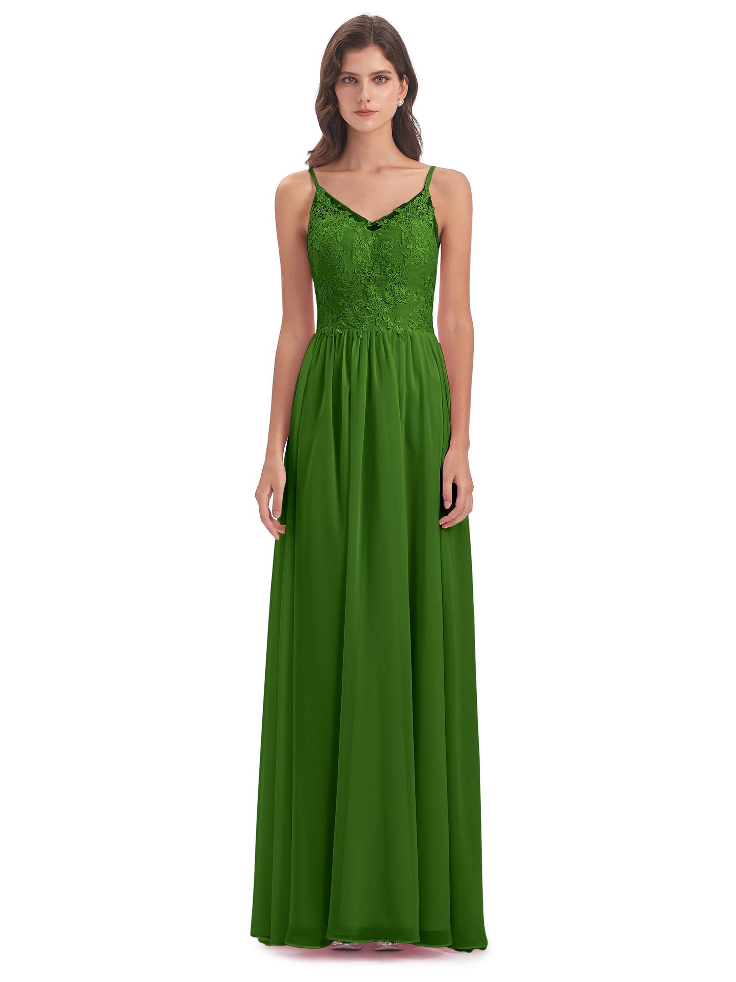 Addison Spaghetti Straps Lace Bridesmaid Dresses