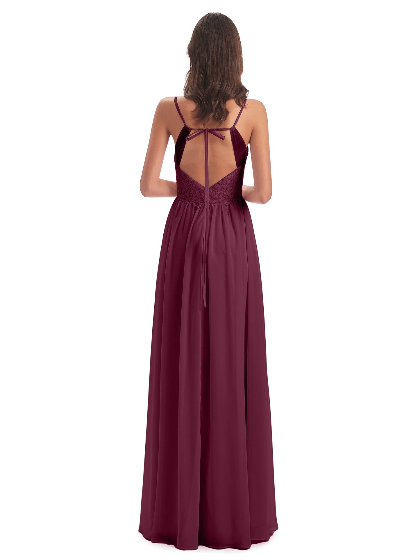 Addison Spaghetti Straps Lace Bridesmaid Dresses