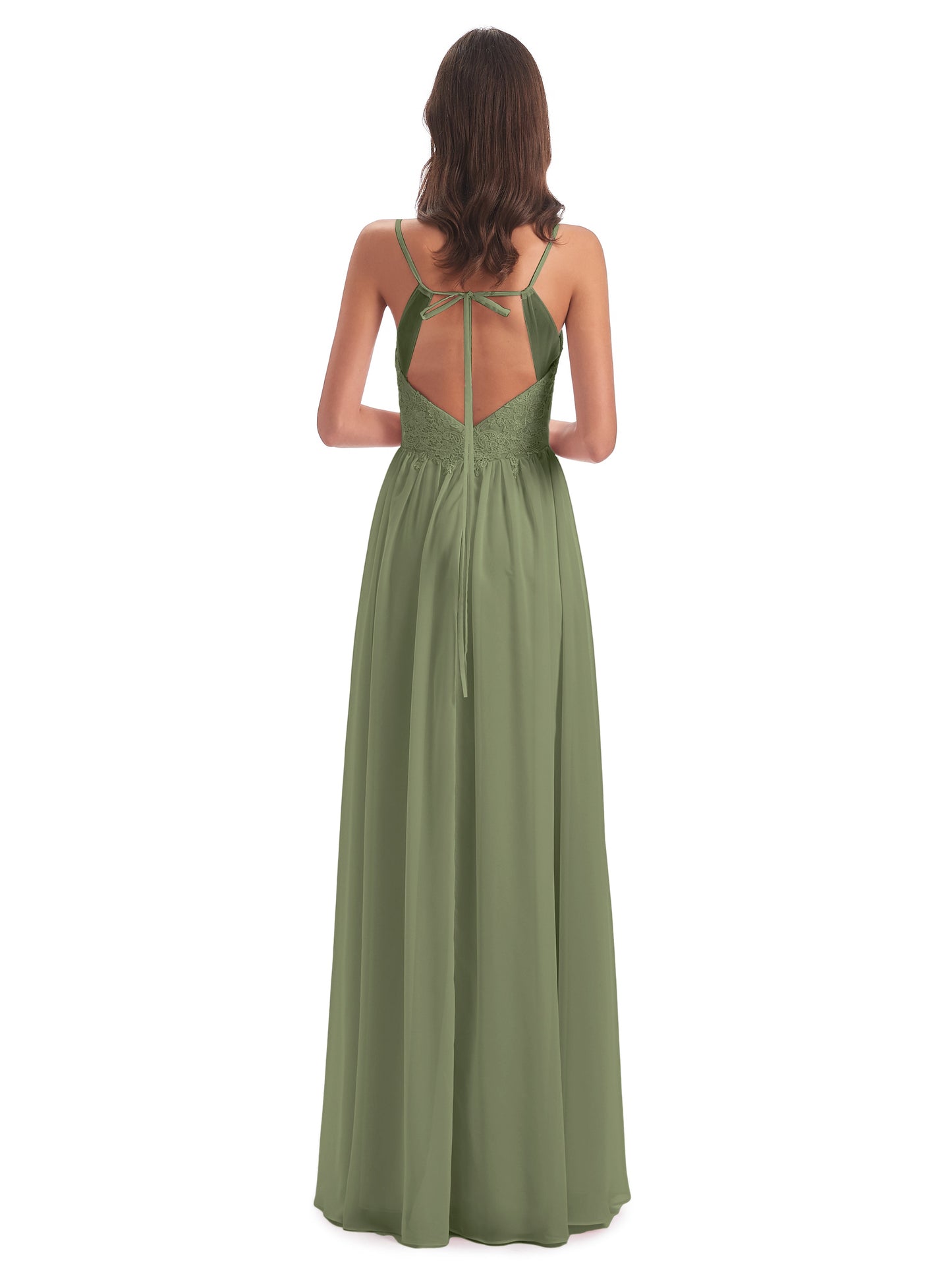 Addison Spaghetti Straps Lace Bridesmaid Dresses