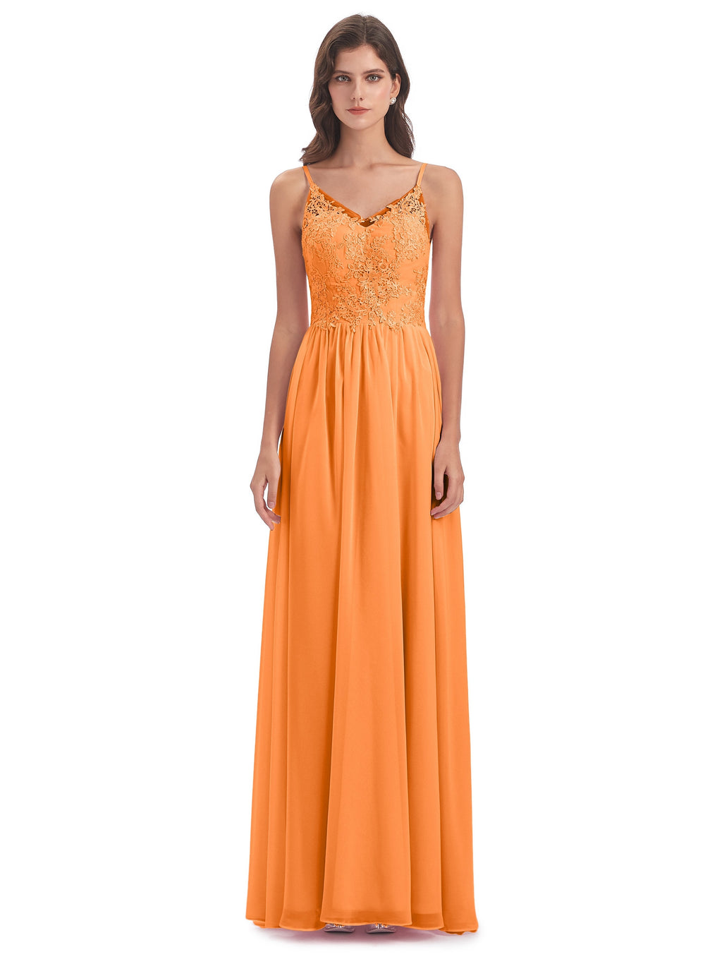 Addison Spaghetti Straps Lace Bridesmaid Dresses