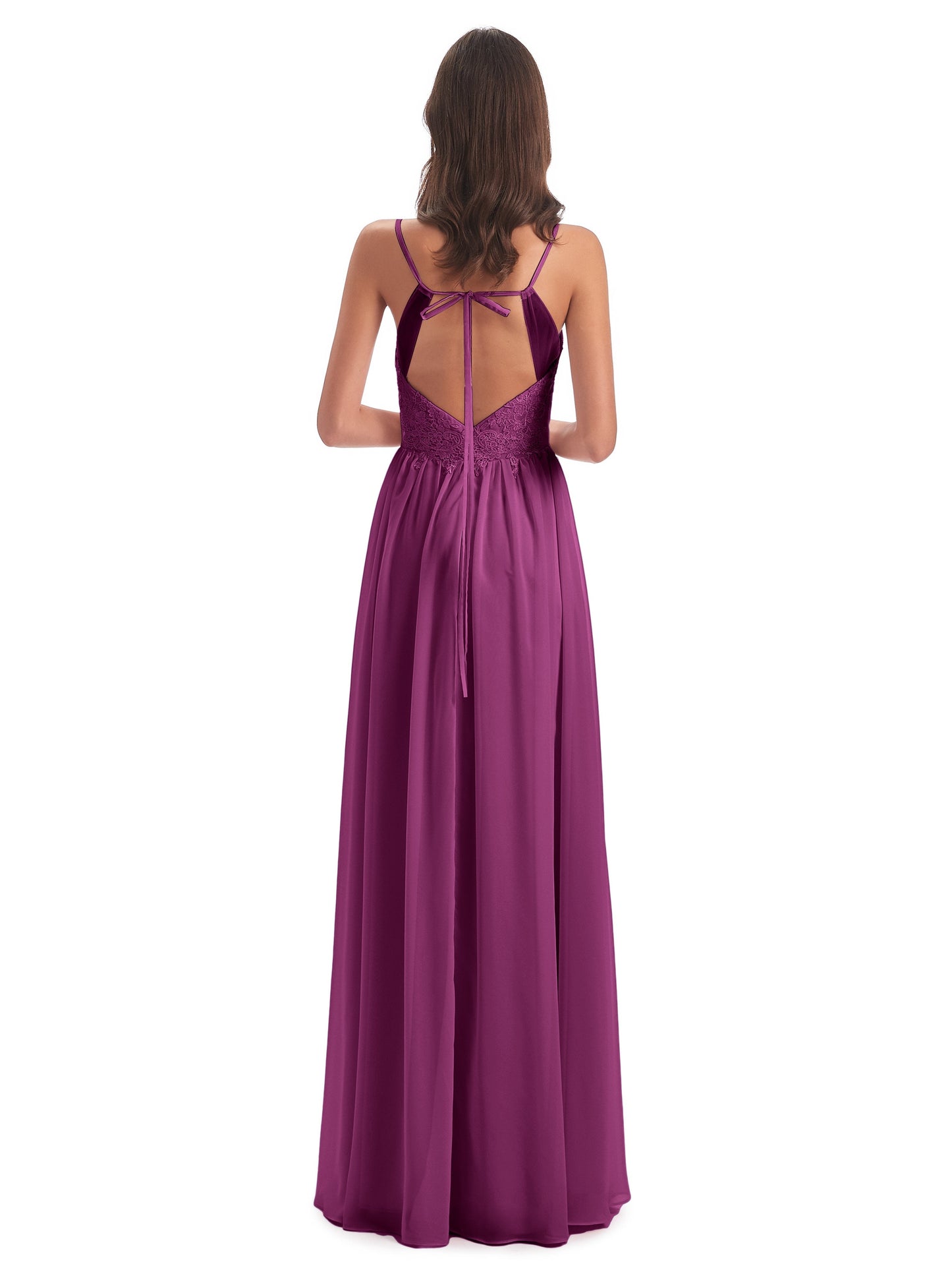 Addison Spaghetti Straps Lace Bridesmaid Dresses