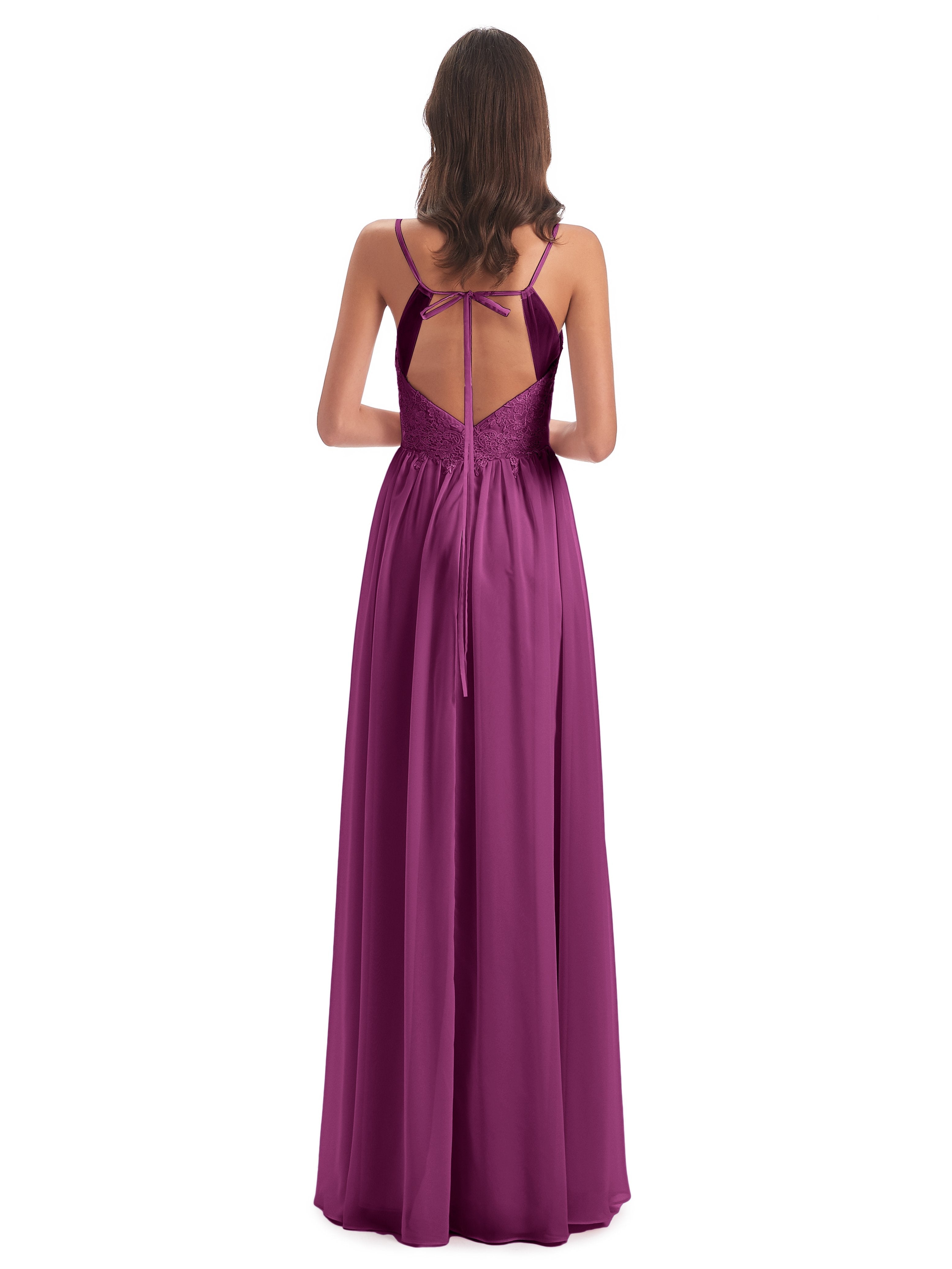 Addison Spaghetti Straps Lace Bridesmaid Dresses