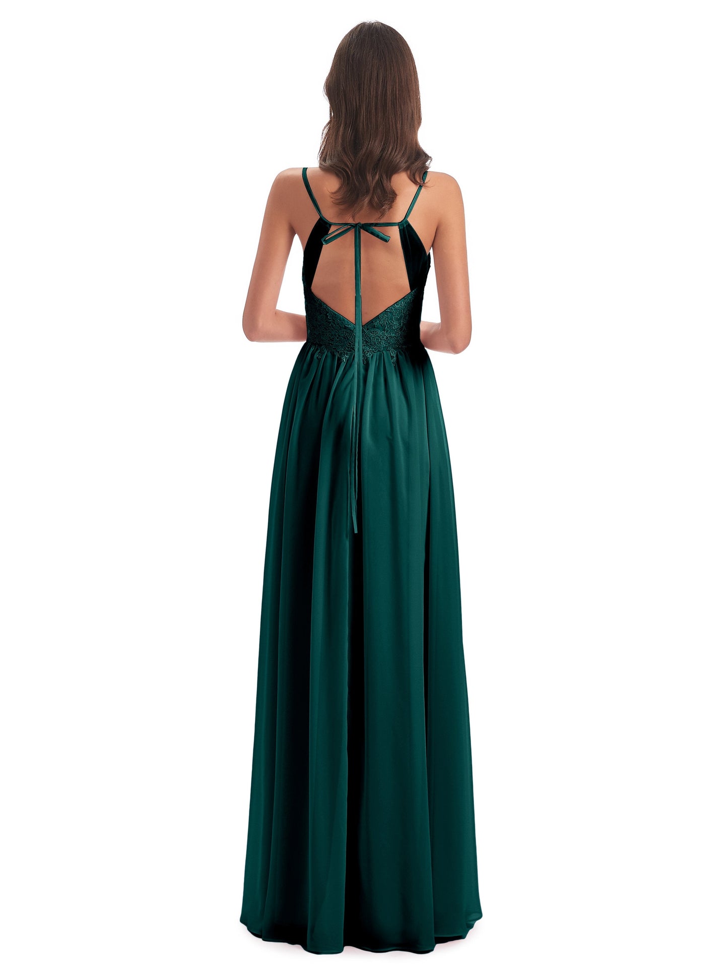Addison Spaghetti Straps Lace Bridesmaid Dresses