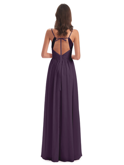 Addison Spaghetti Straps Lace Bridesmaid Dresses
