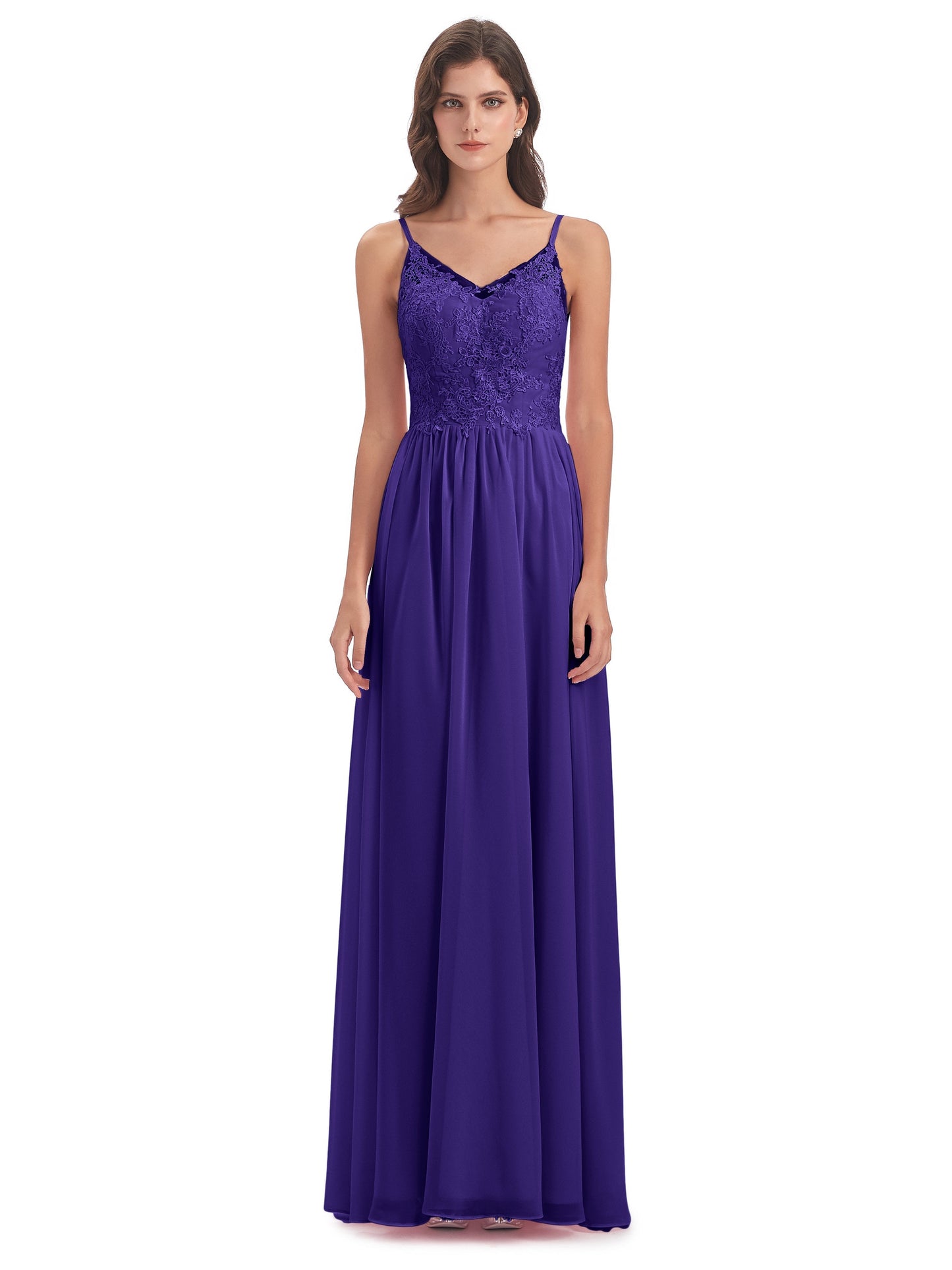 Addison Spaghetti Straps Lace Bridesmaid Dresses