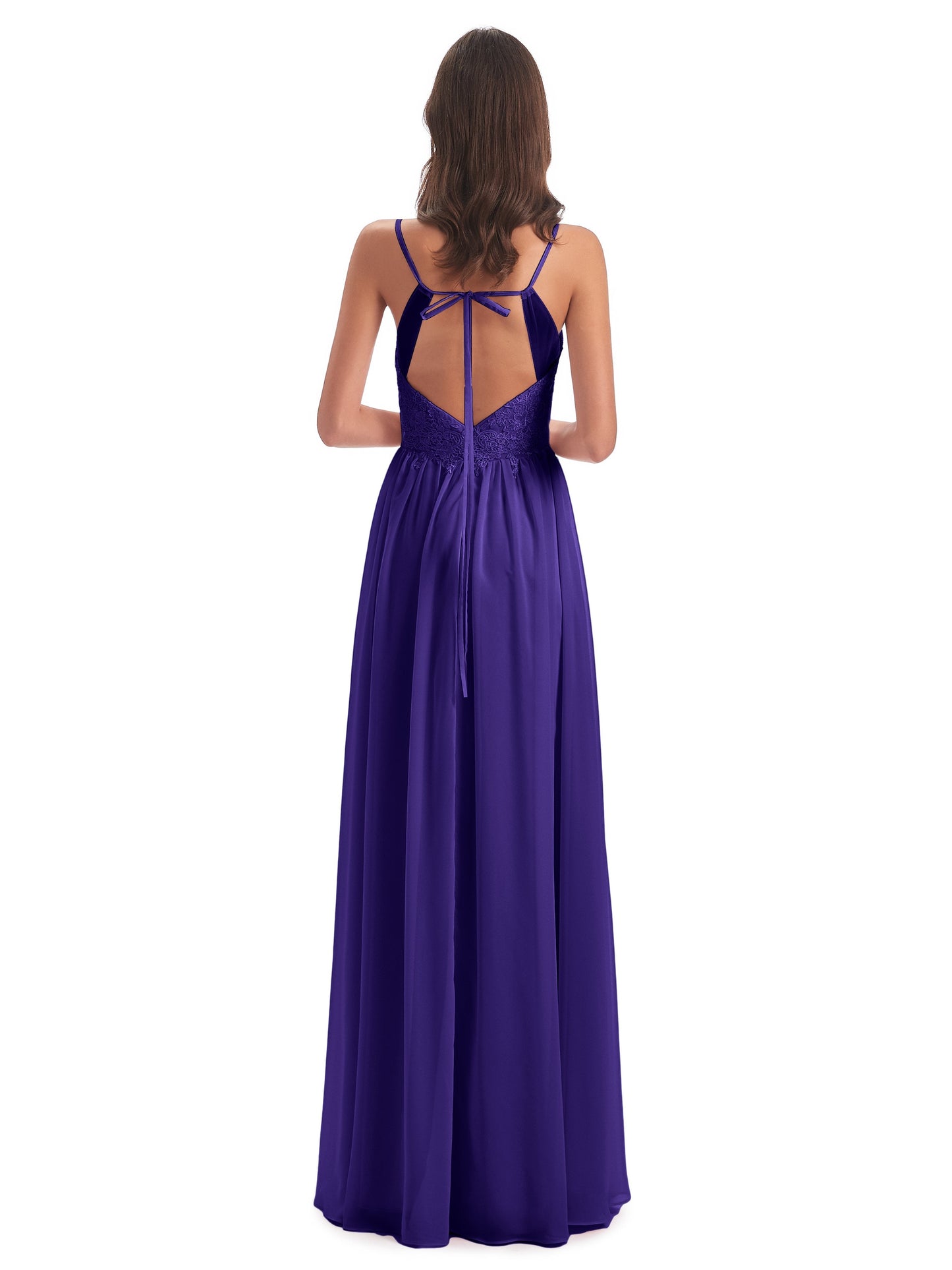 Addison Spaghetti Straps Lace Bridesmaid Dresses