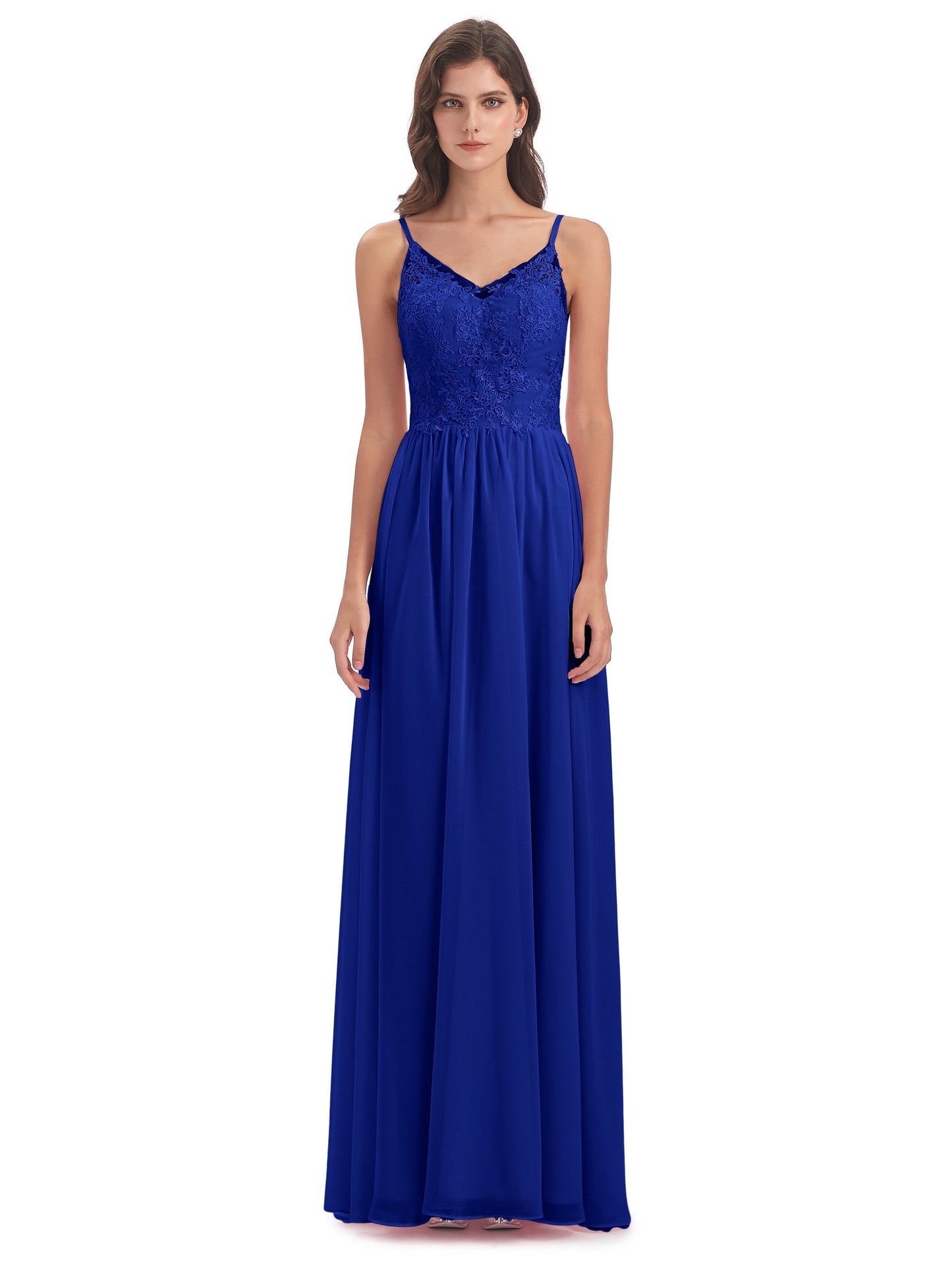Addison Spaghetti Straps Lace Bridesmaid Dresses