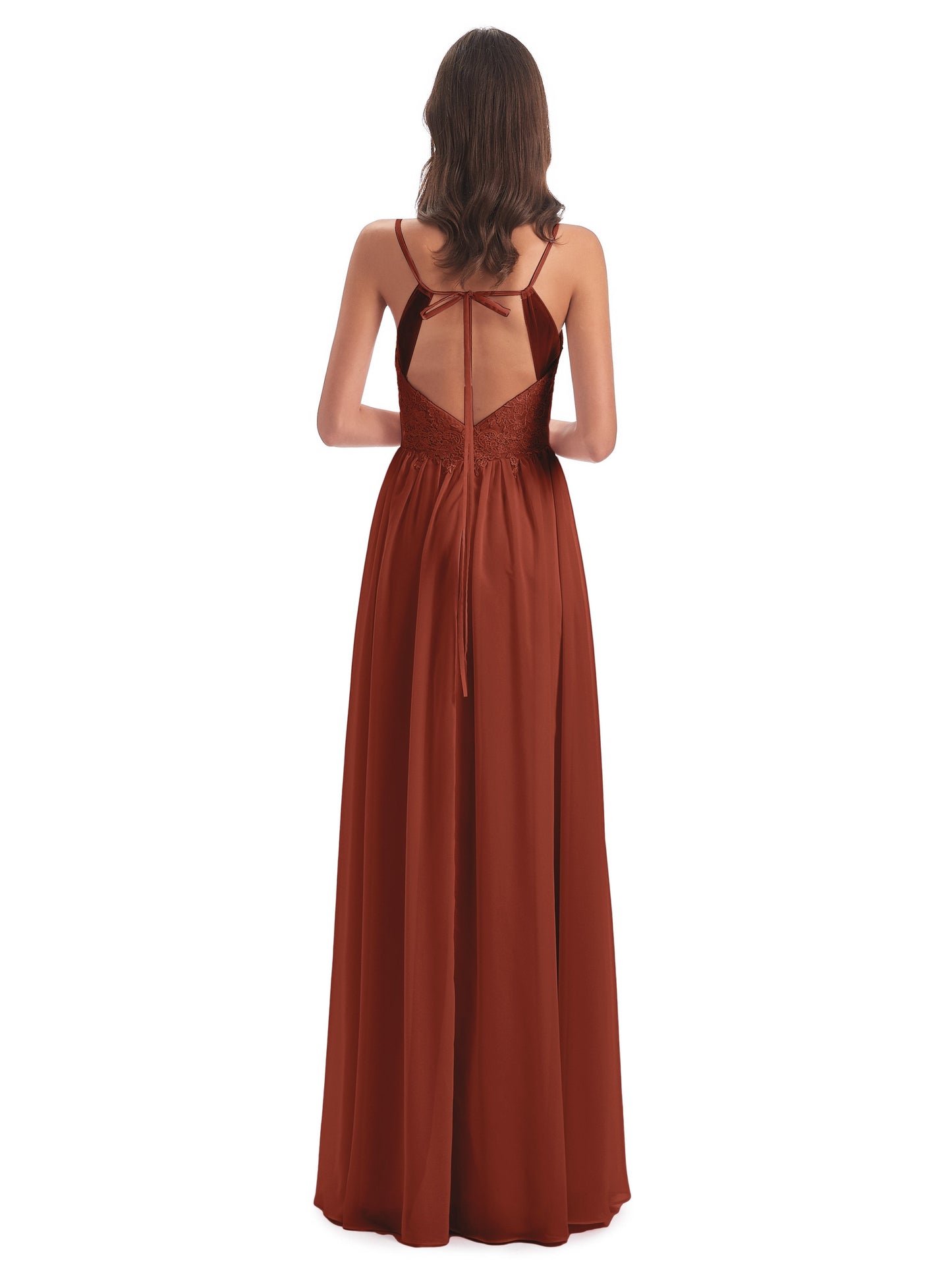 Addison Spaghetti Straps Lace Bridesmaid Dresses