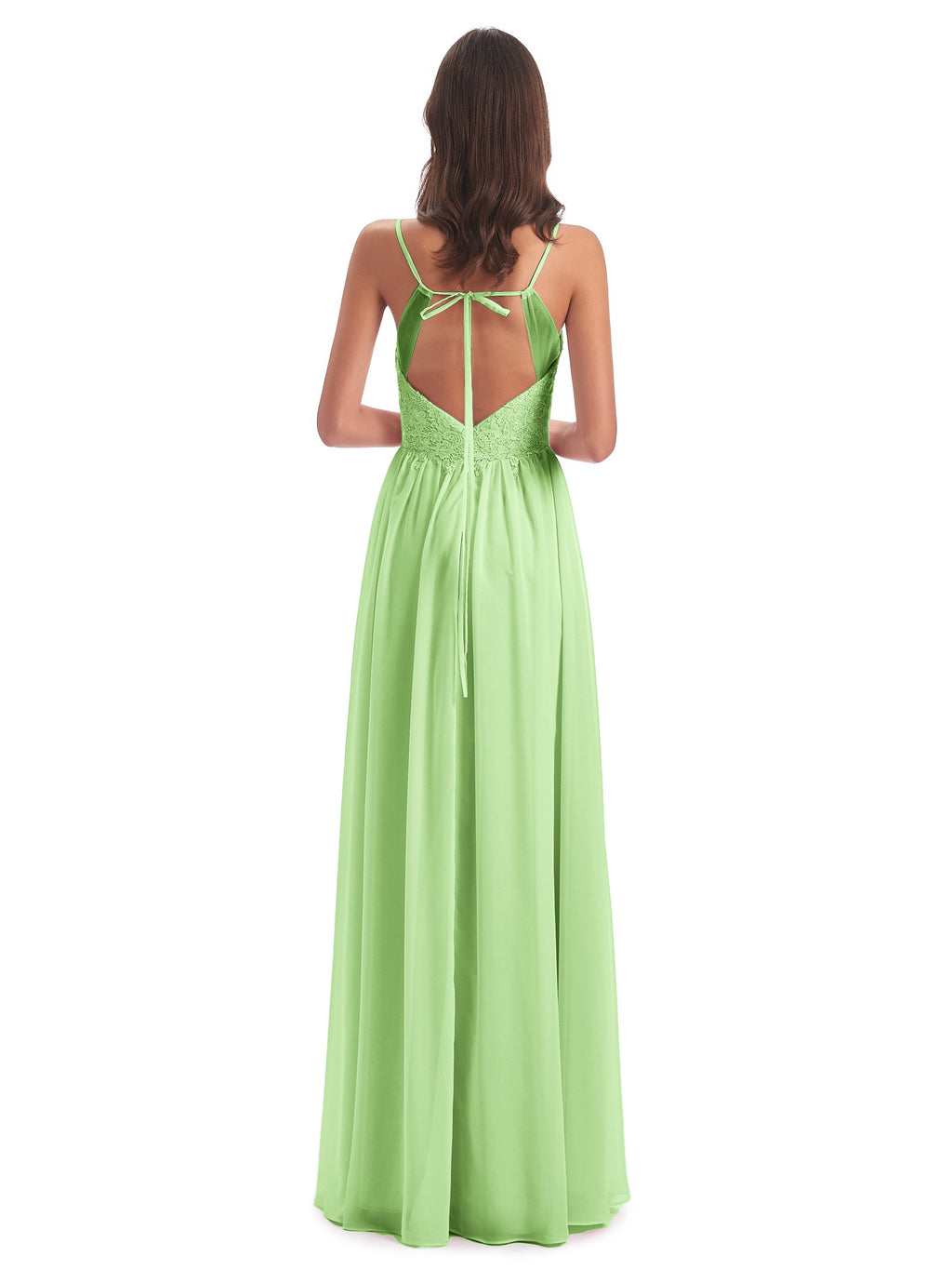 Addison Spaghetti Straps Lace Bridesmaid Dresses
