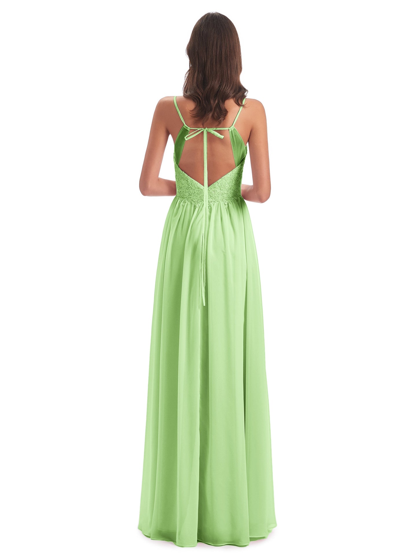 Addison Spaghetti Straps Lace Bridesmaid Dresses