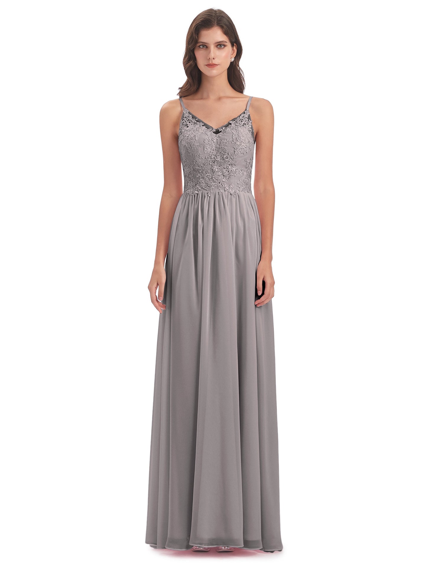Addison Spaghetti Straps Lace Bridesmaid Dresses