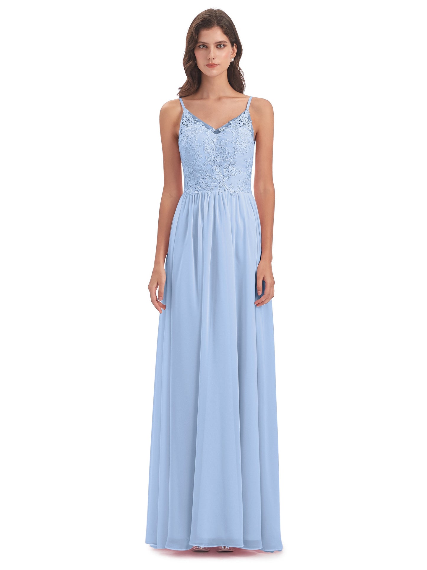 Addison Spaghetti Straps Lace Bridesmaid Dresses