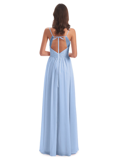 Addison Spaghetti Straps Lace Bridesmaid Dresses