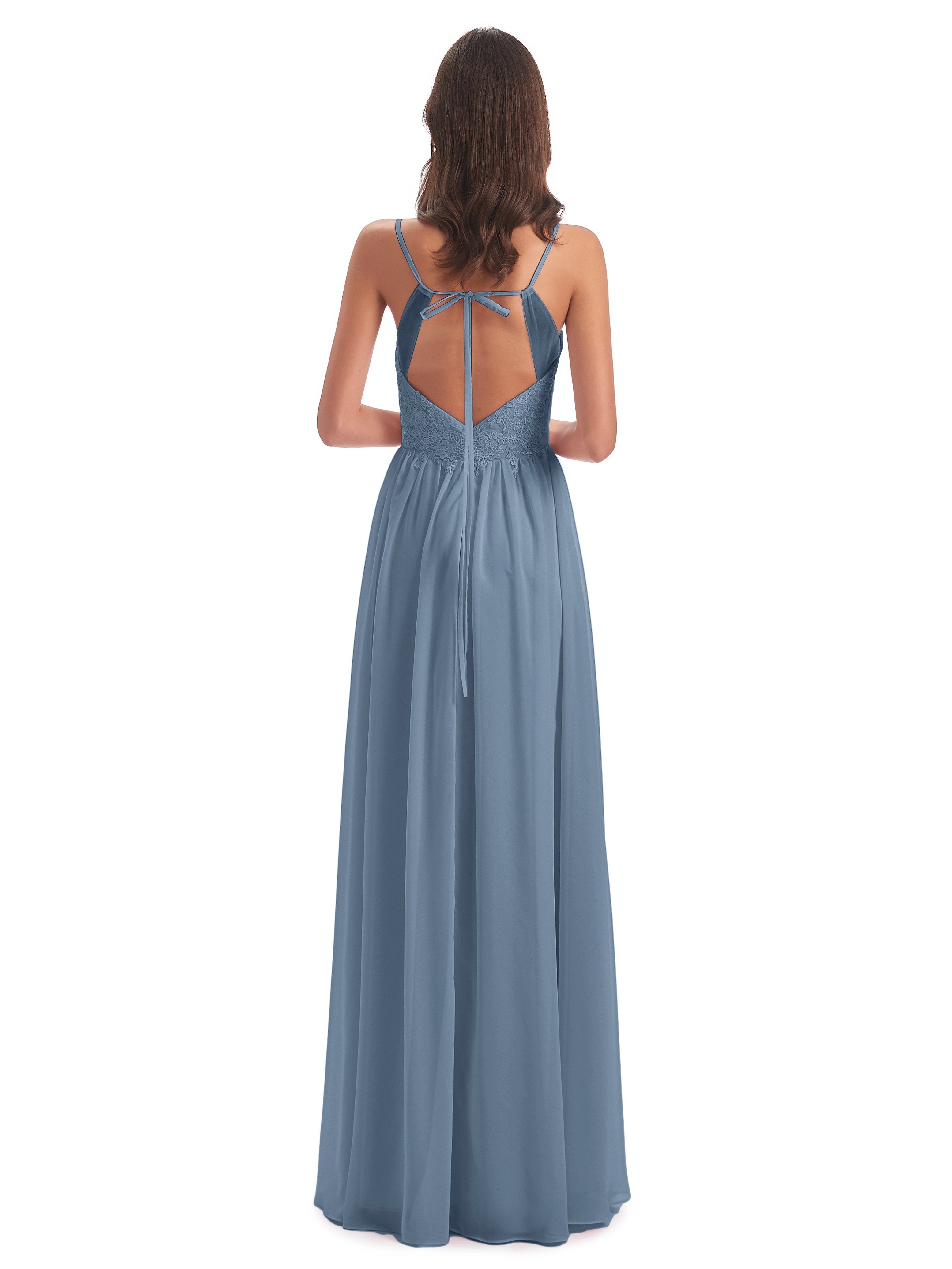 Addison Spaghetti Straps Lace Bridesmaid Dresses