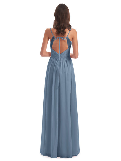 Addison Spaghetti Straps Lace Bridesmaid Dresses