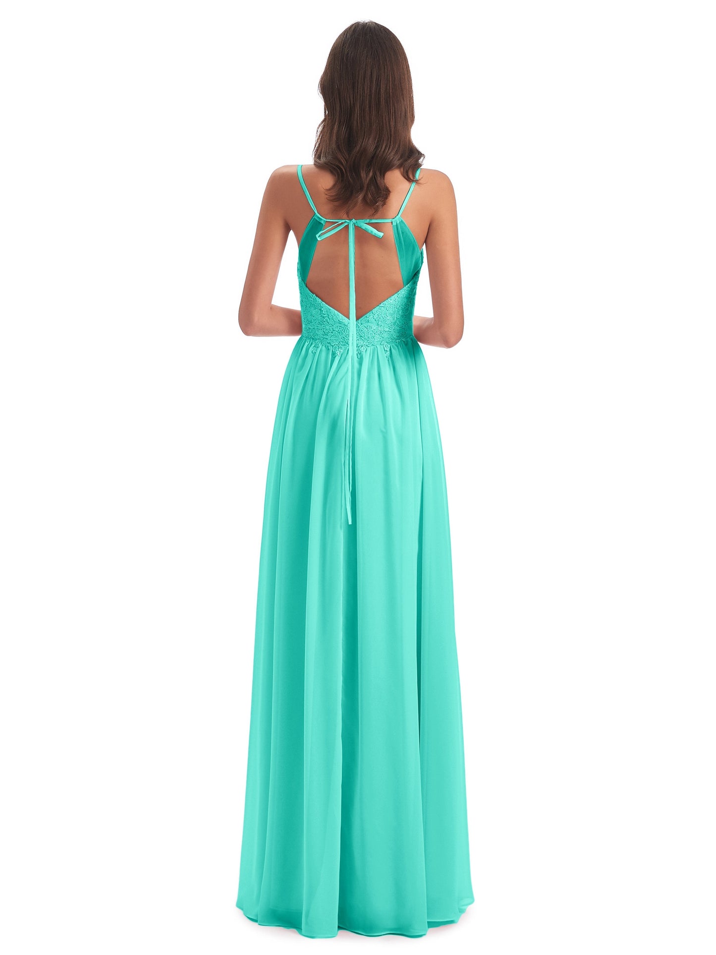 Addison Spaghetti Straps Lace Bridesmaid Dresses