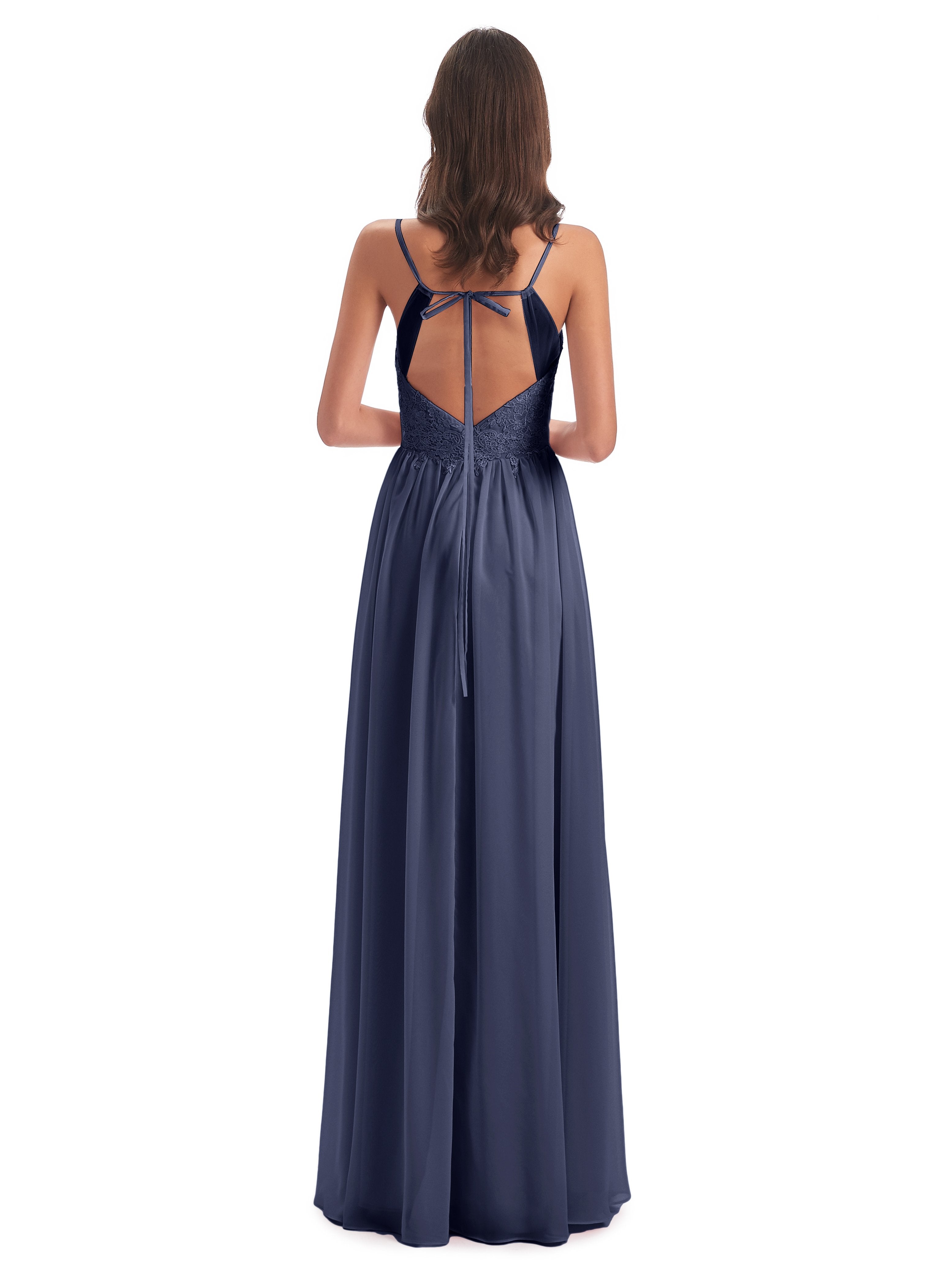 Addison Spaghetti Straps Lace Bridesmaid Dresses