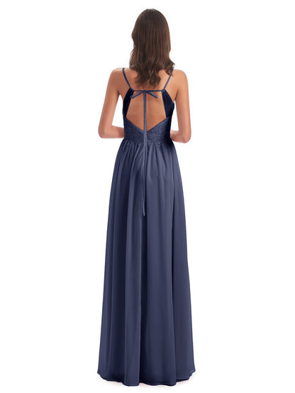Addison Spaghetti Straps Lace Bridesmaid Dresses
