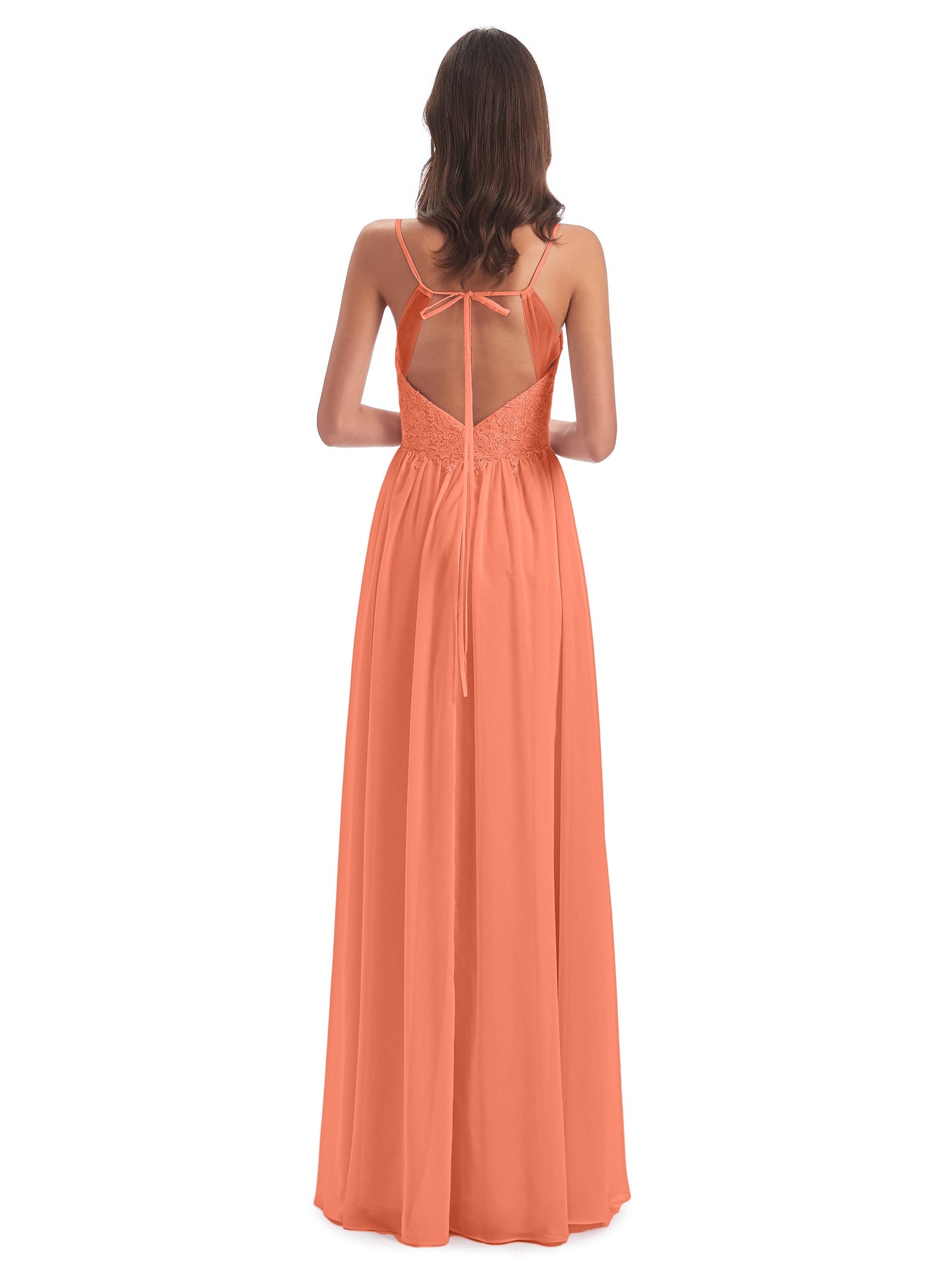 Addison Spaghetti Straps Lace Bridesmaid Dresses