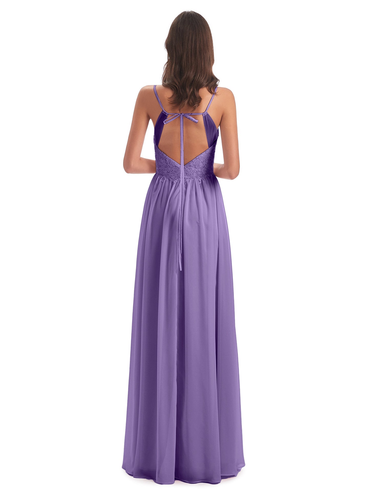 Addison Spaghetti Straps Lace Bridesmaid Dresses