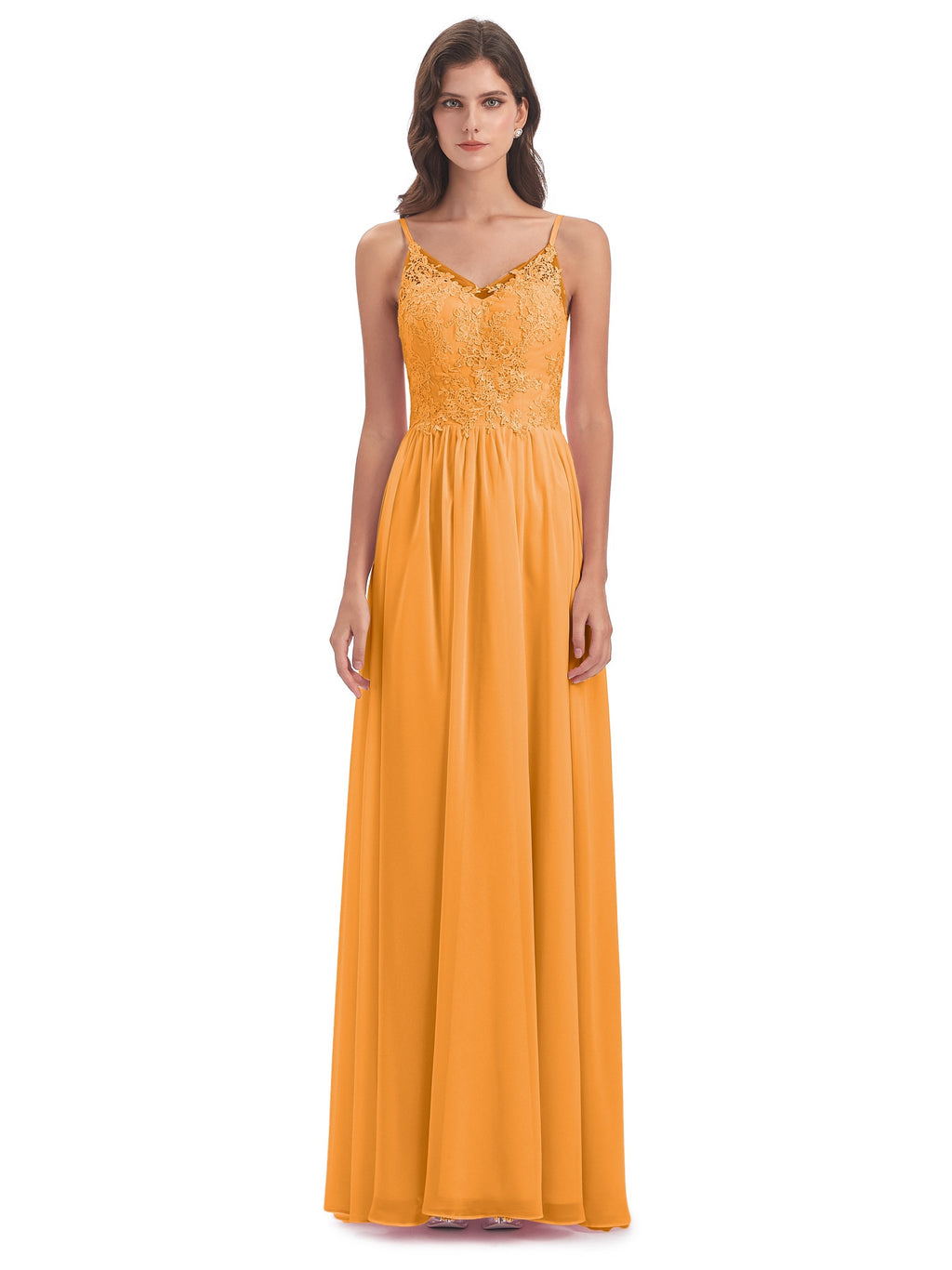 Addison Spaghetti Straps Lace Bridesmaid Dresses