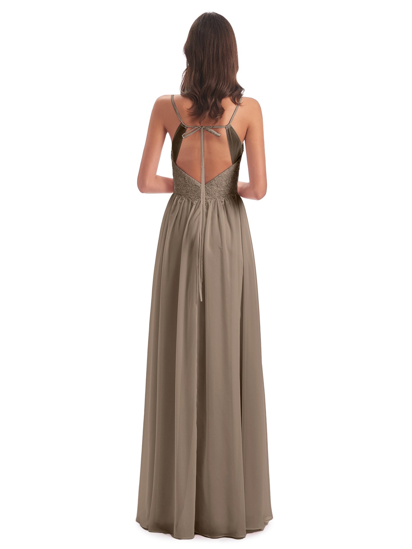 Addison Spaghetti Straps Lace Bridesmaid Dresses