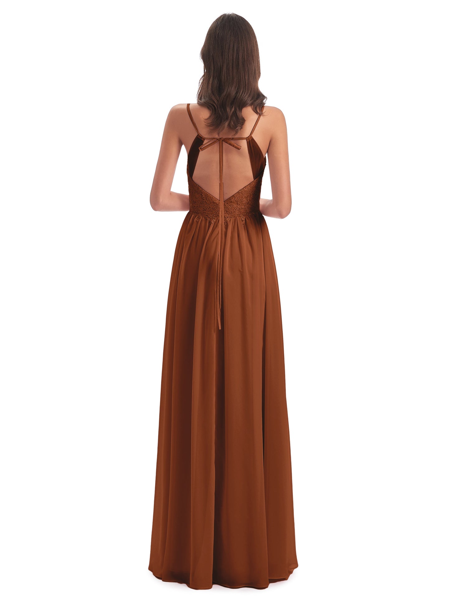 Addison Spaghetti Straps Lace Bridesmaid Dresses