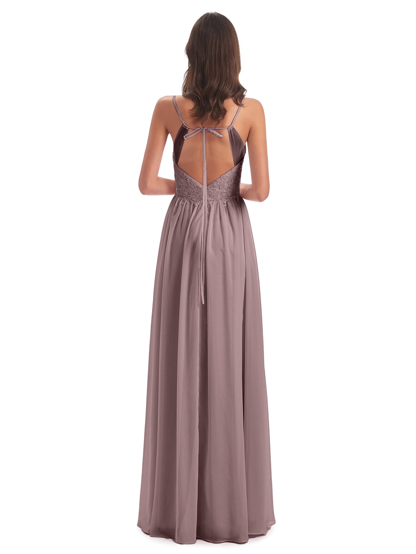 Addison Spaghetti Straps Lace Bridesmaid Dresses