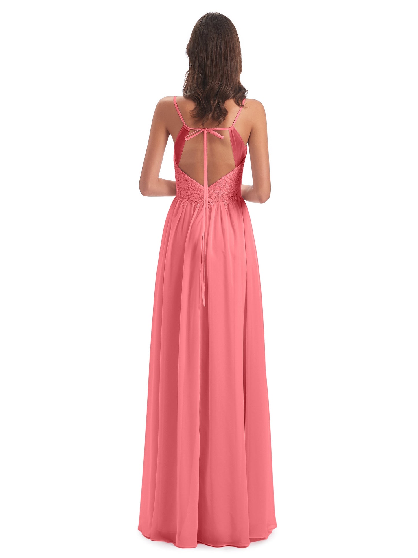Addison Spaghetti Straps Lace Bridesmaid Dresses