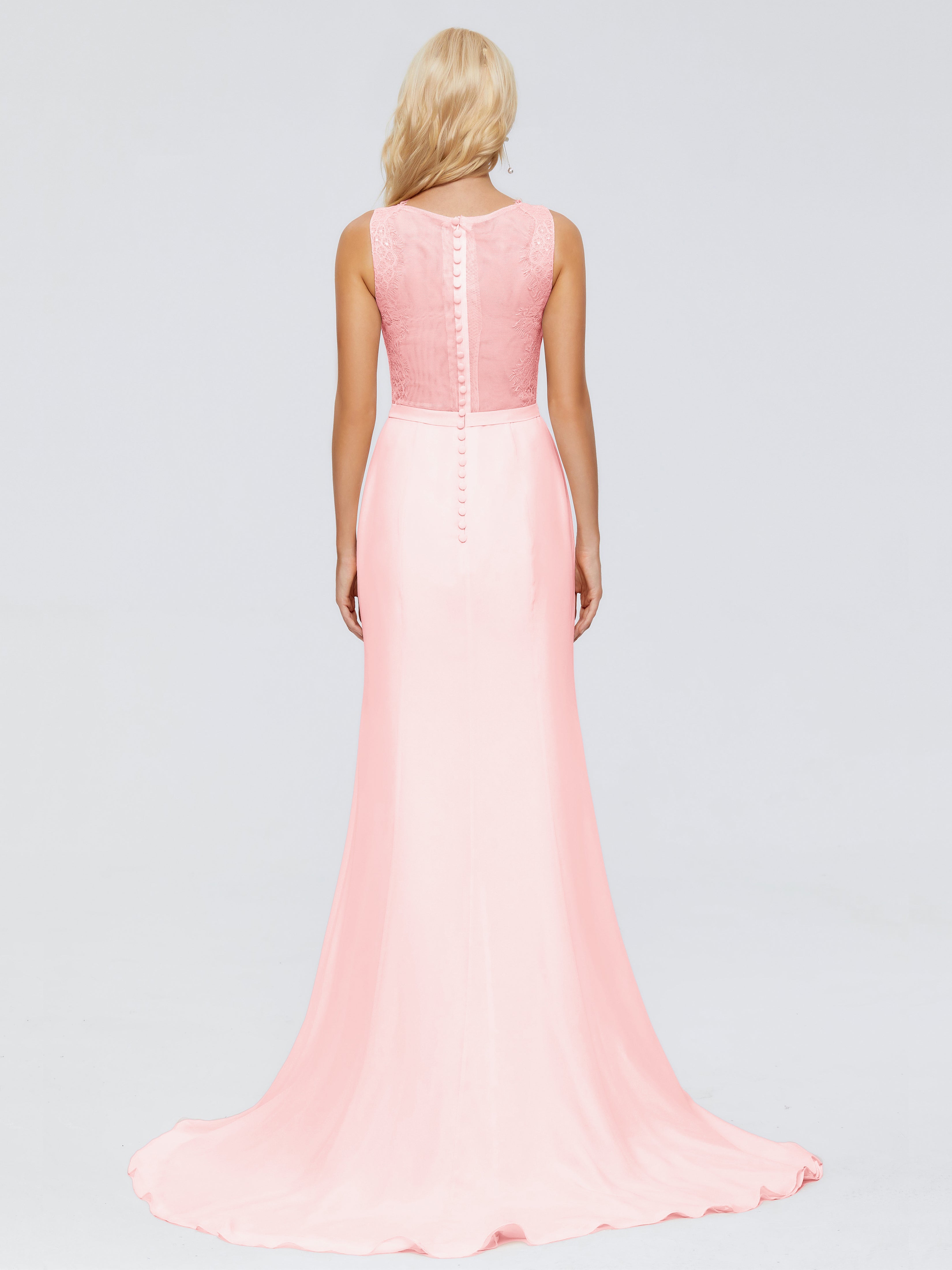 Alexis Hourglass V-Neck Lace Bridesmaid Dresses