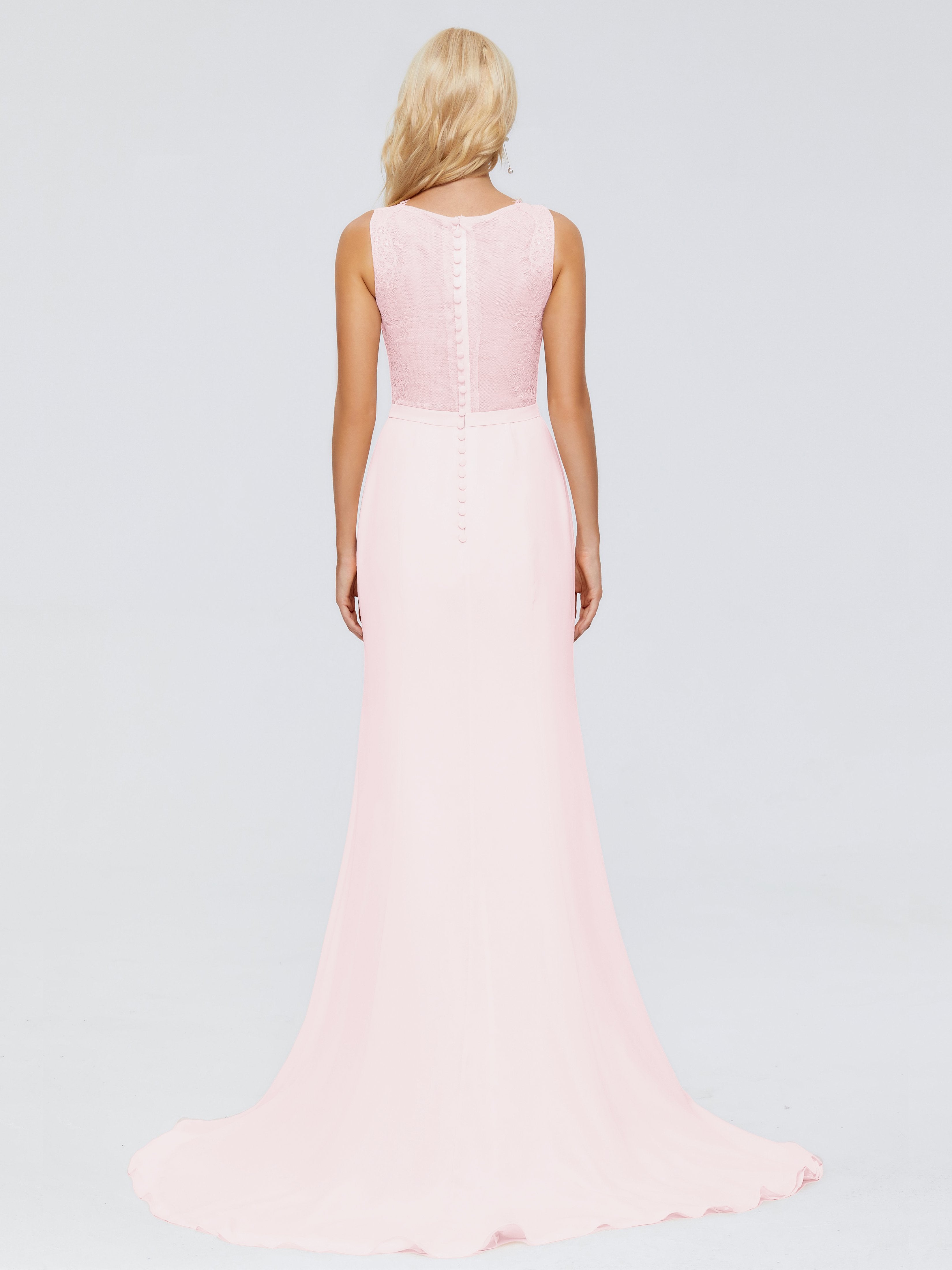 Alexis Hourglass V-Neck Lace Bridesmaid Dresses