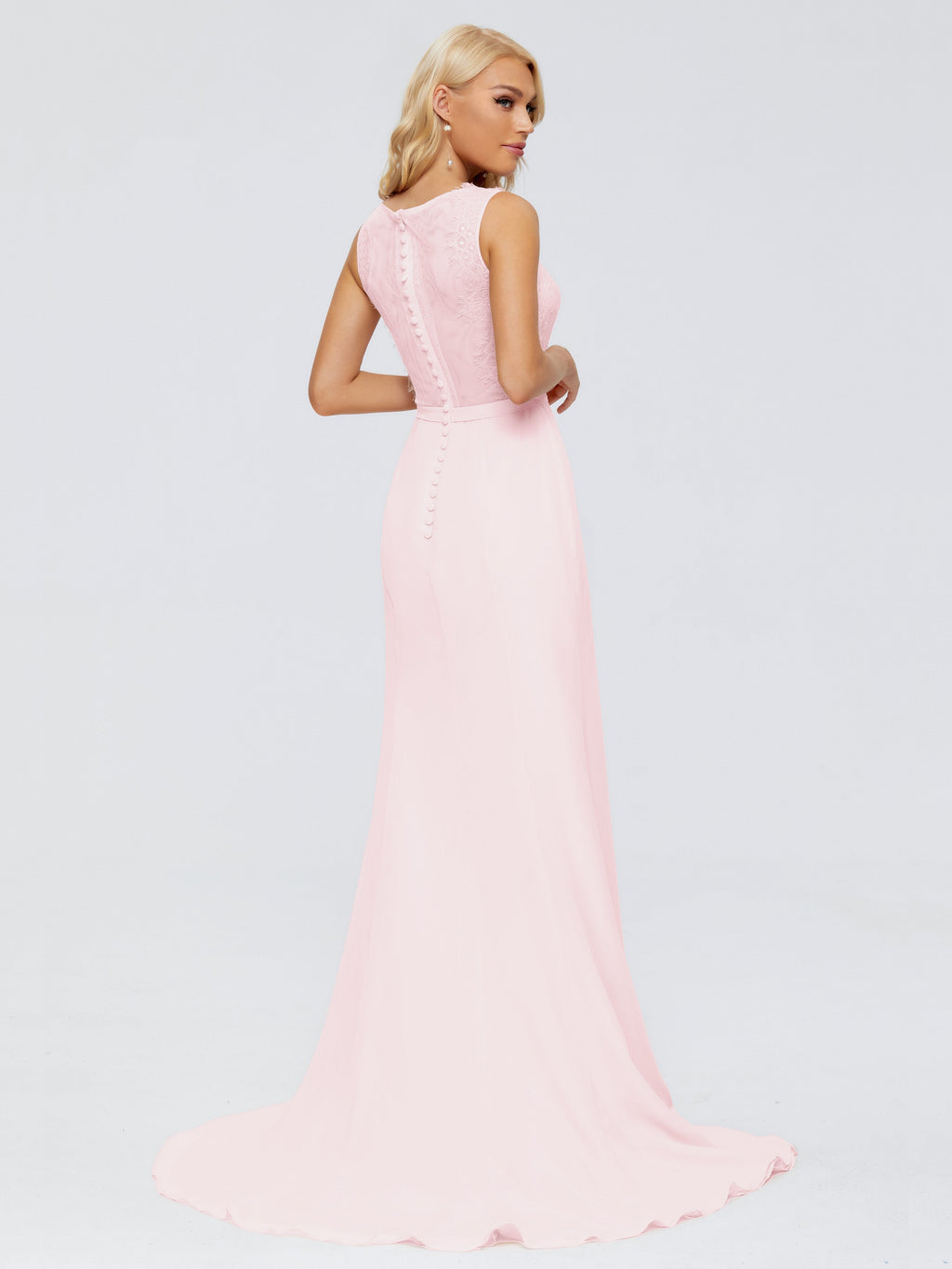 Alexis Hourglass V-Neck Lace Bridesmaid Dresses