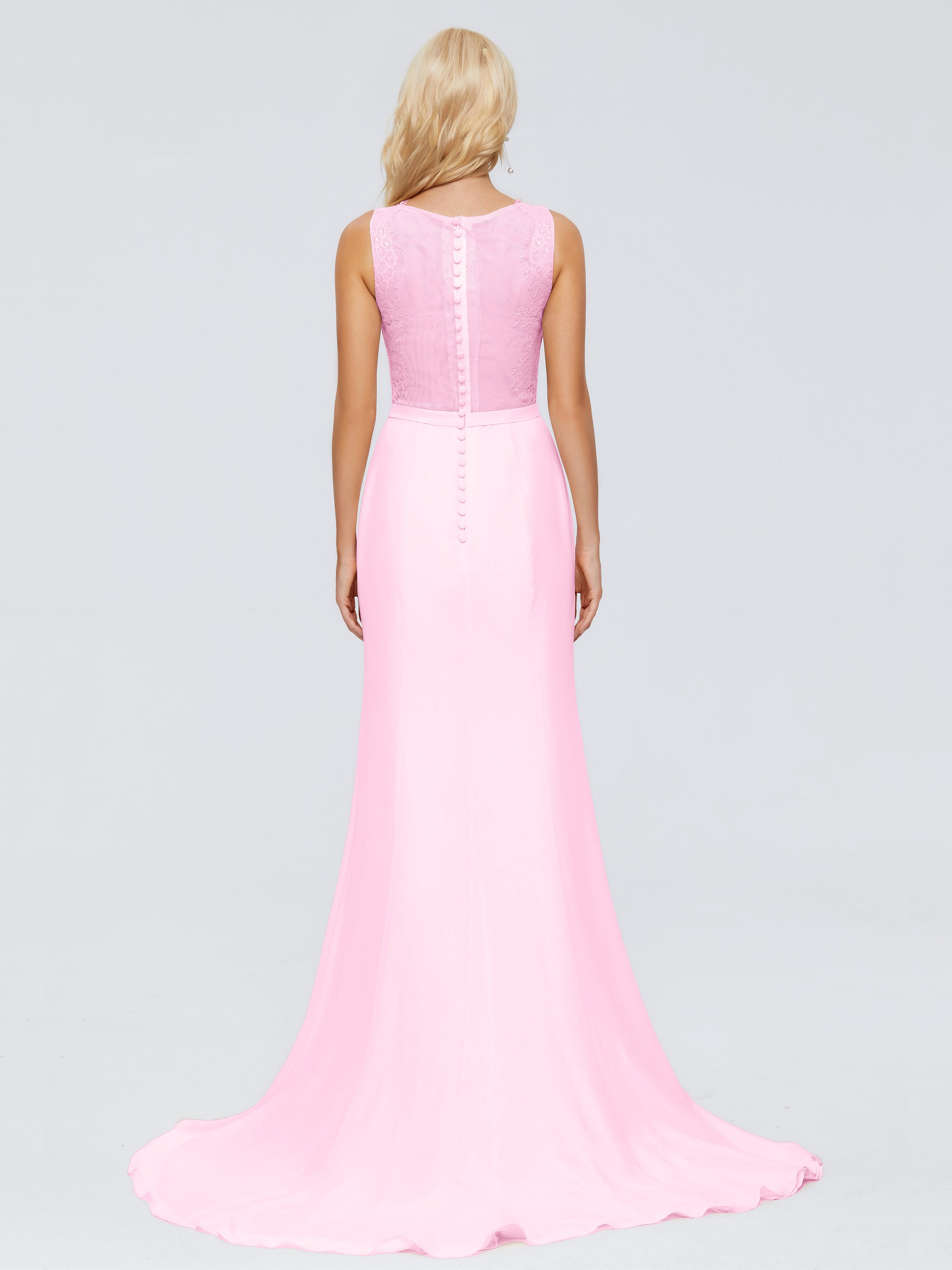 Alexis Hourglass V-Neck Lace Bridesmaid Dresses